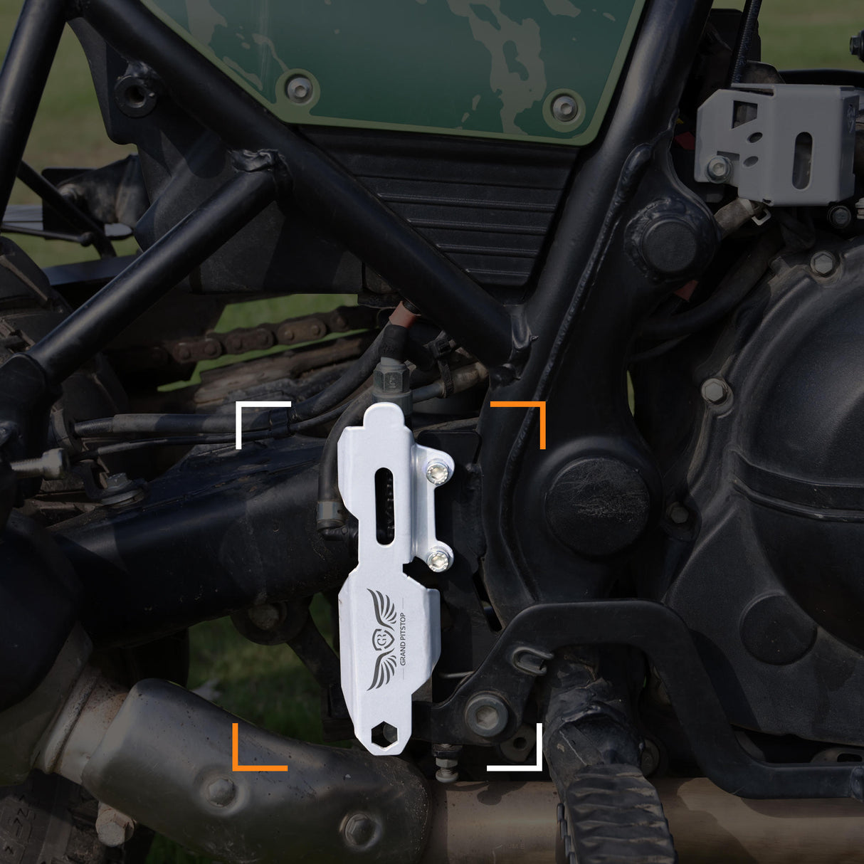 Master Cylinder Protector for Royal Enfield Himalayan BS4-BS6 Model (2019-2021) - Silver