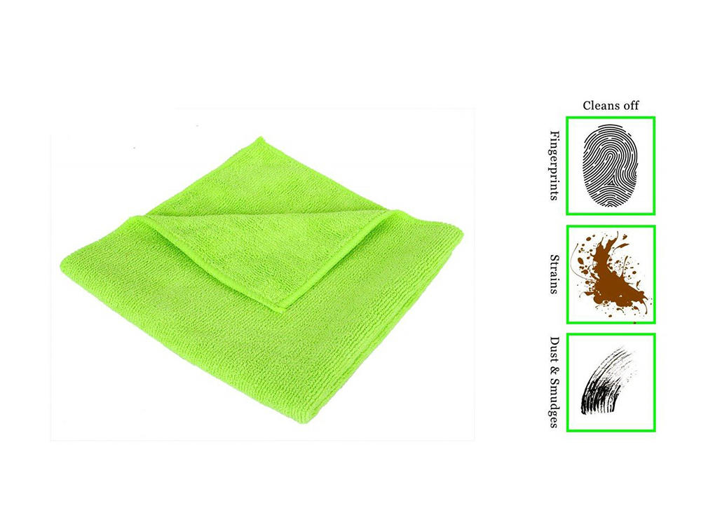 Microfiber Cleaning Cloth for Bike & Car (30 cm X 70 cm) - Pack of 4