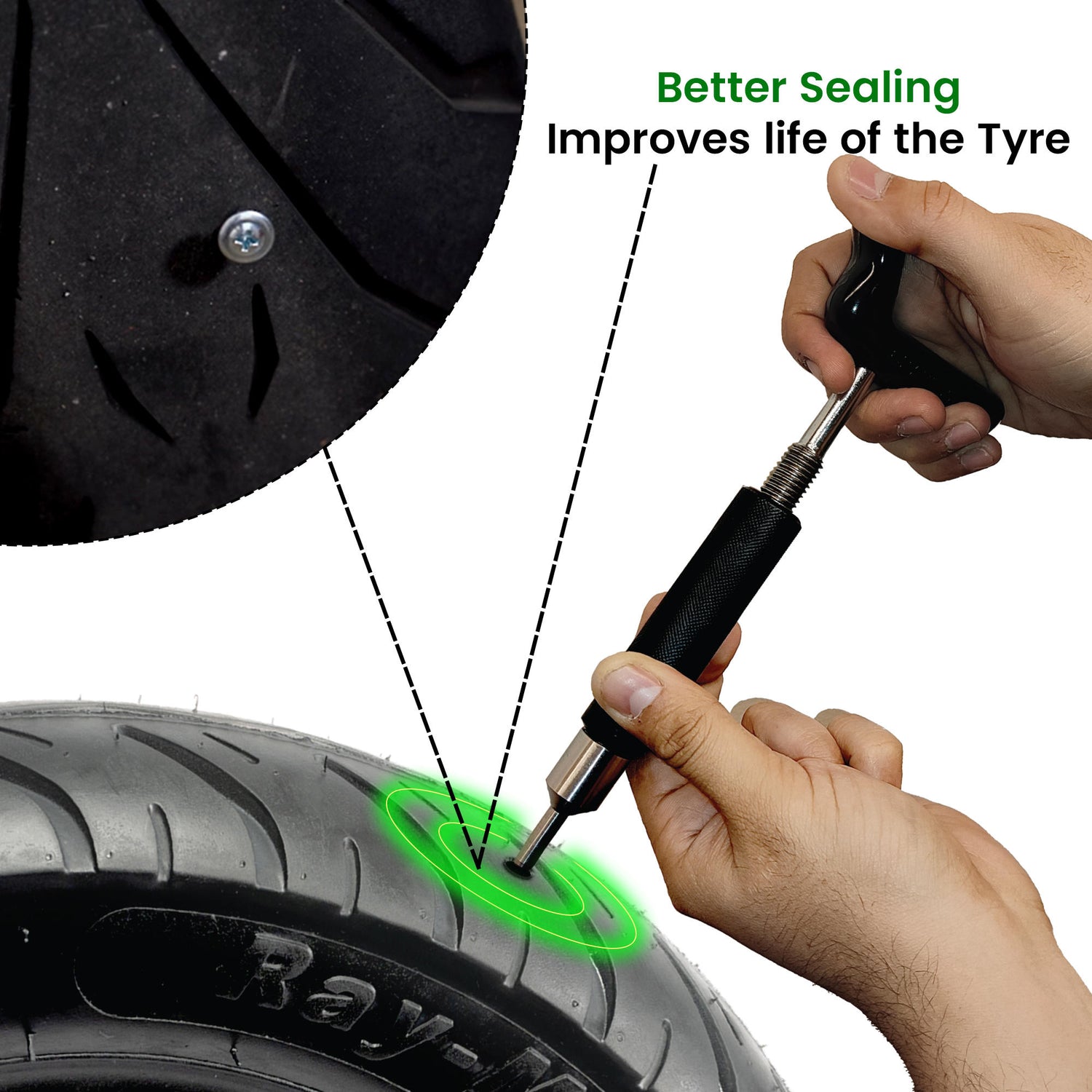 Mini Plug Puncture Repair Kit (Tubeless Tyre)