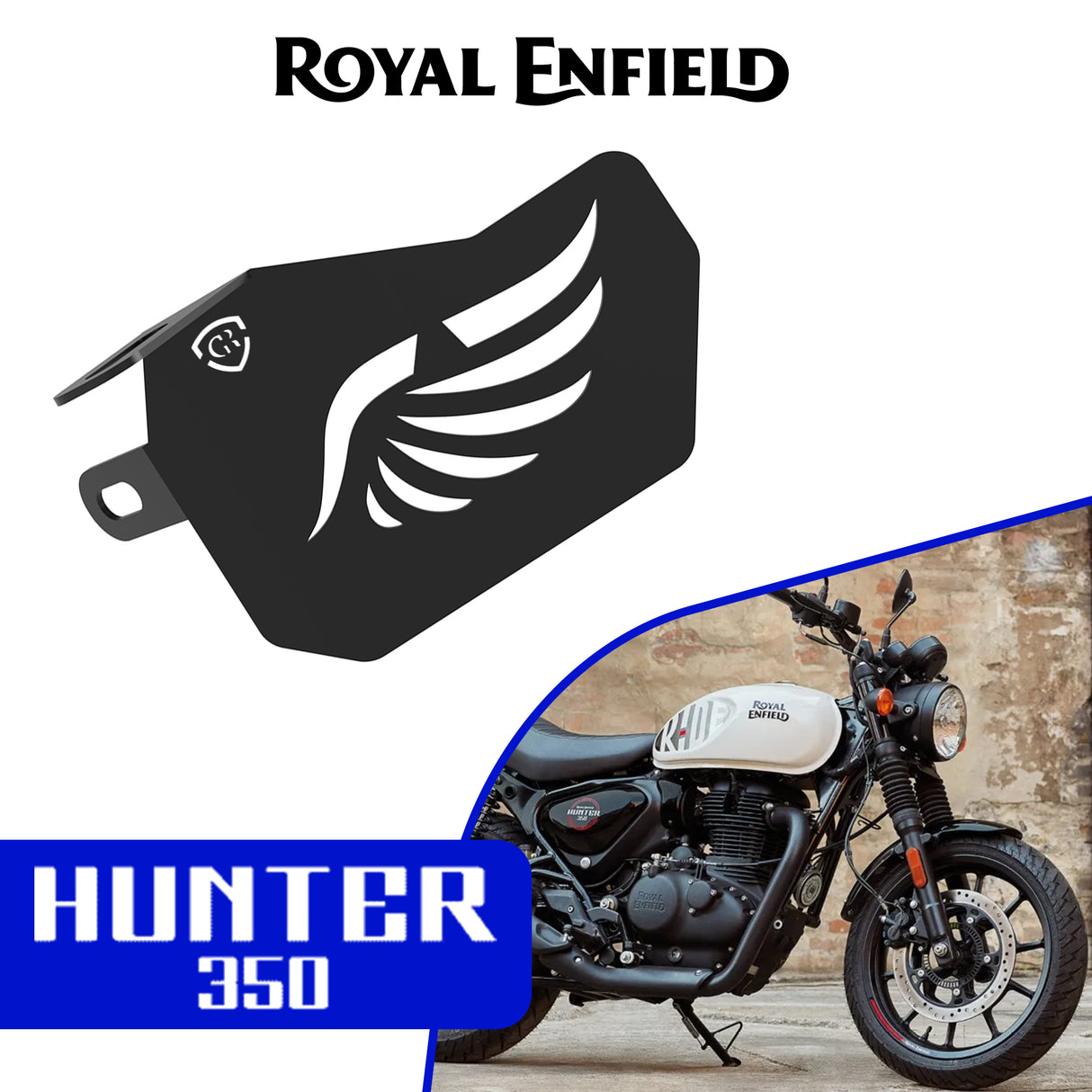 Pillion Footrest (Left) for Royal Enfield Hunter - Black