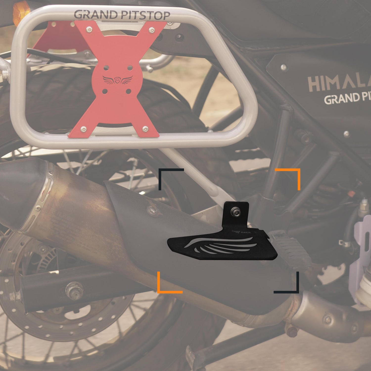 Pillion Footrest (Left) for Royal Enfield Himalayan BS6 Model (2020-21) - Black