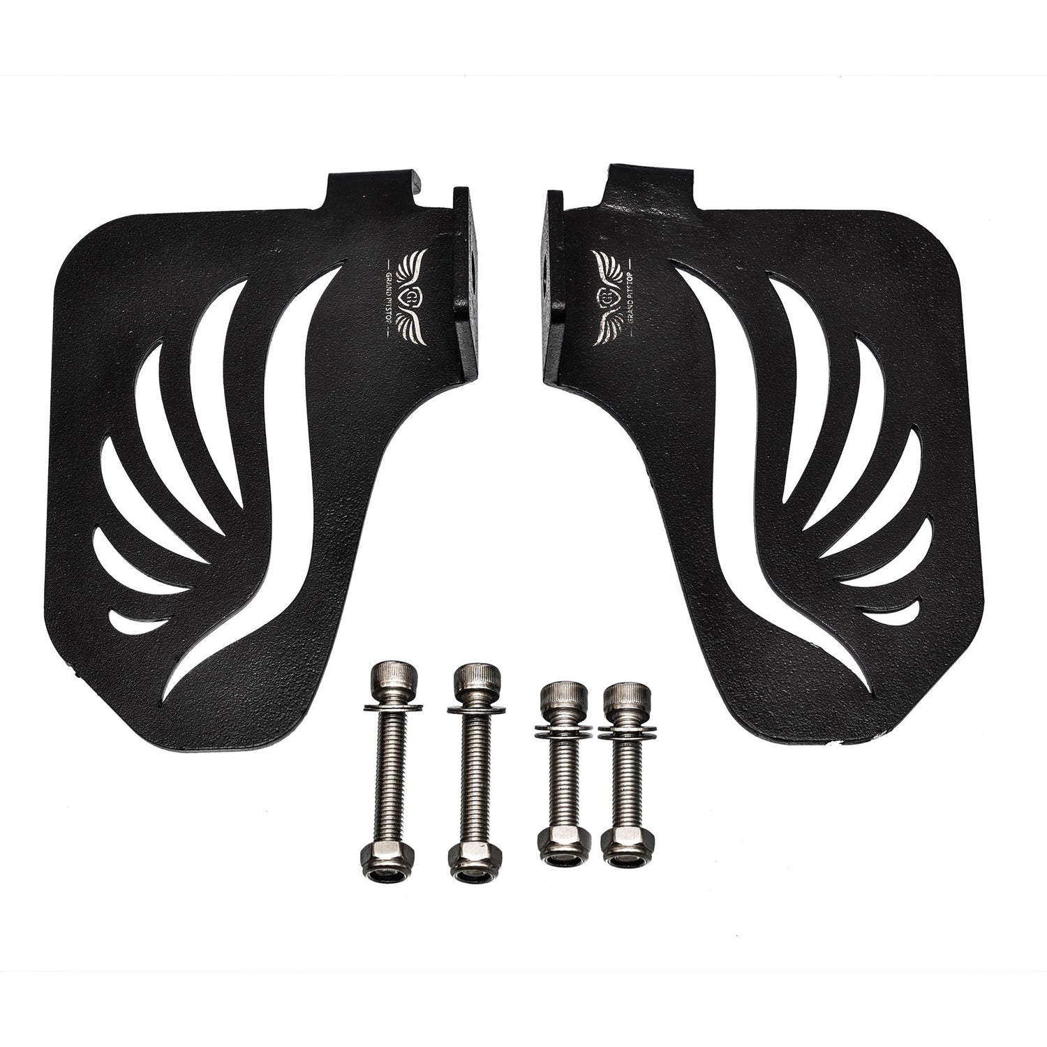 Pillion Footrest (Pair of 2) for Royal Enfield Scram 411 - Black