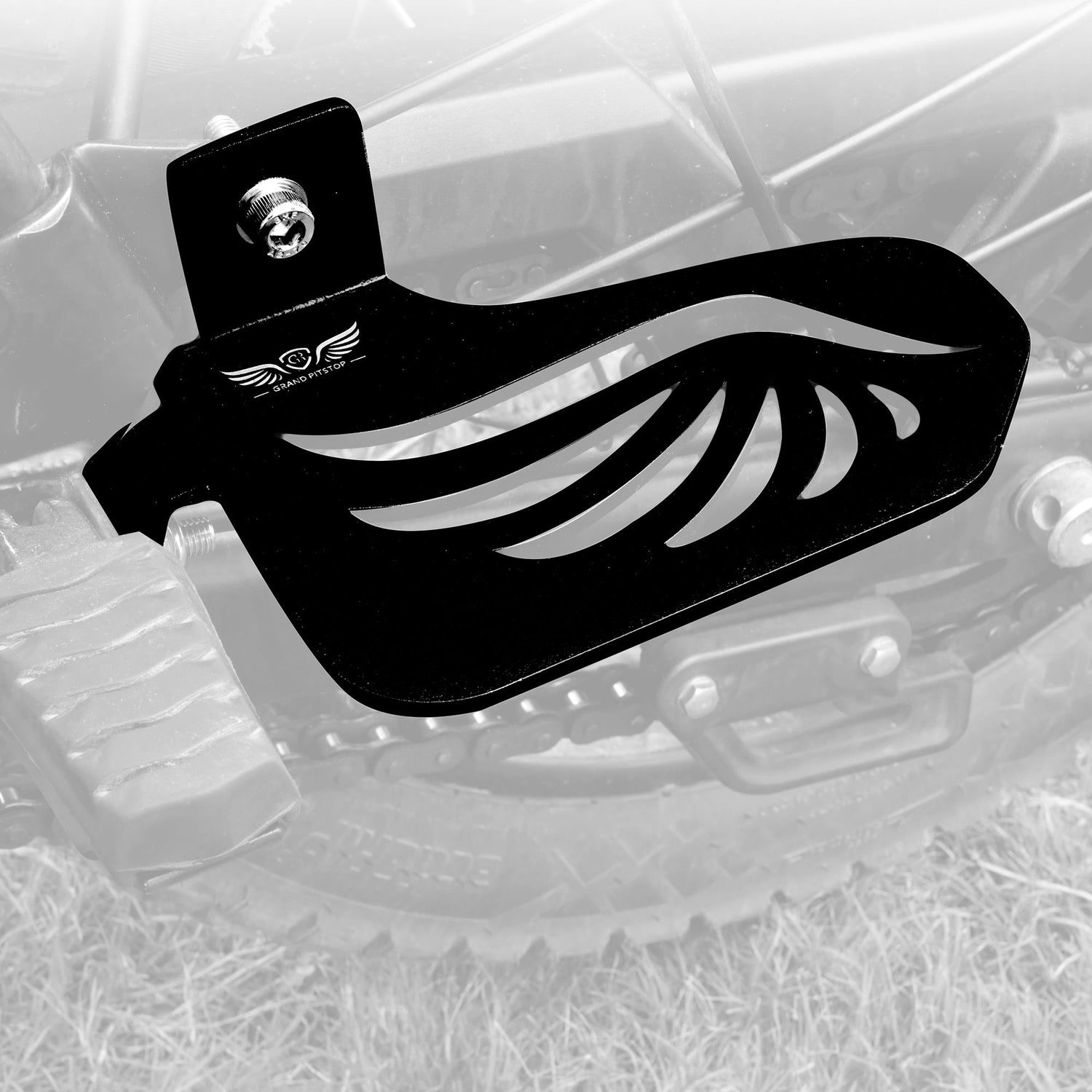 Pillion Footrest (Right) for Royal Enfield Scram 411 - Black