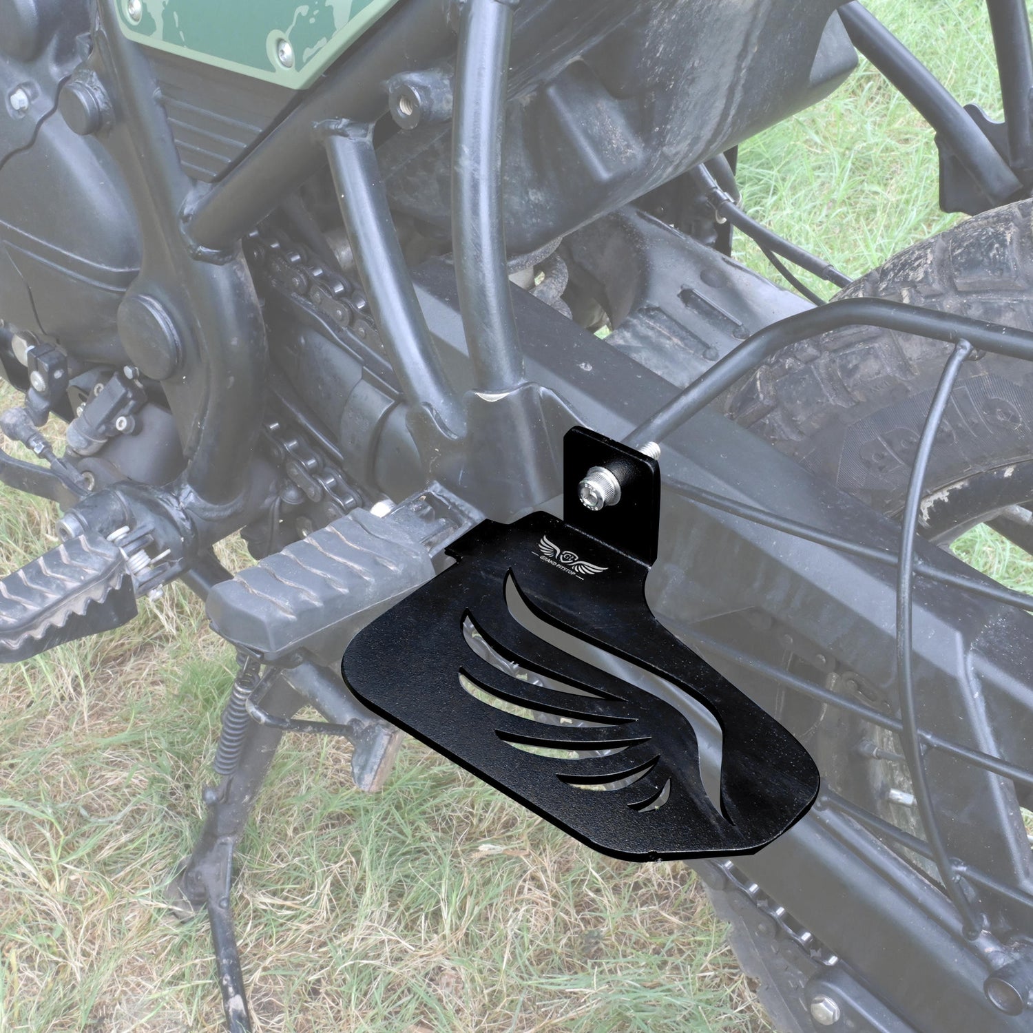 Pillion Footrest (Right) for Royal Enfield Scram 411 - Black
