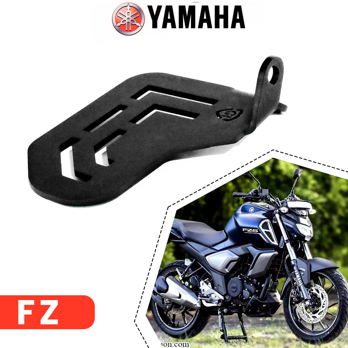 Pillion Footrest (Right) for Yamaha FZ - Black