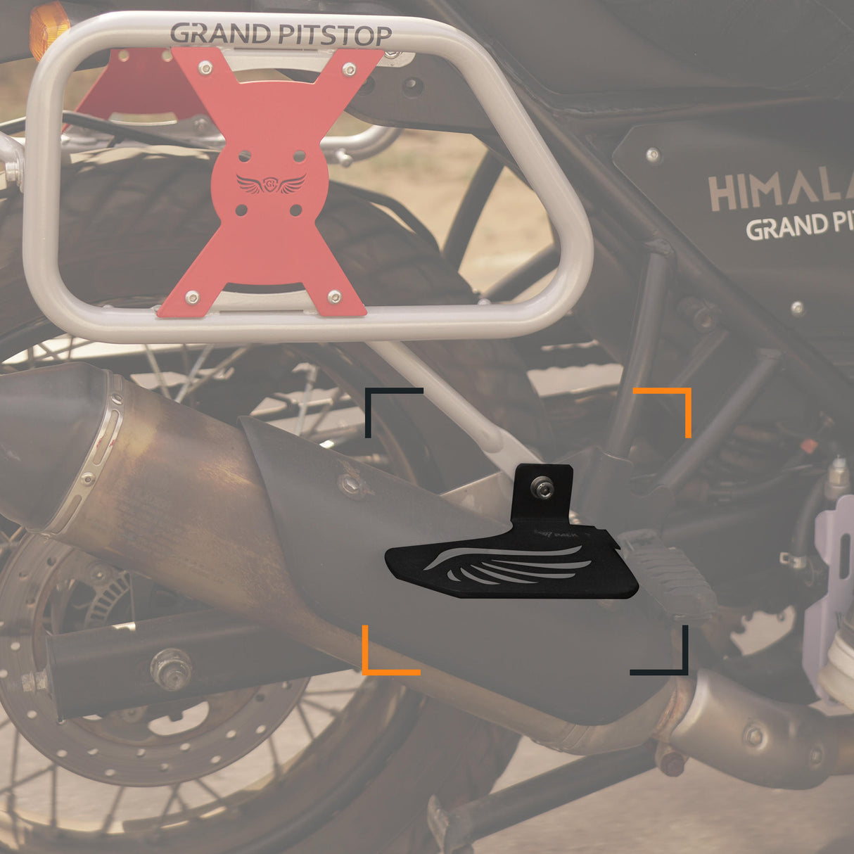 Pillion Footrest (Right) for Royal Enfield Himalayan BS6 Model (2020-21) - Black