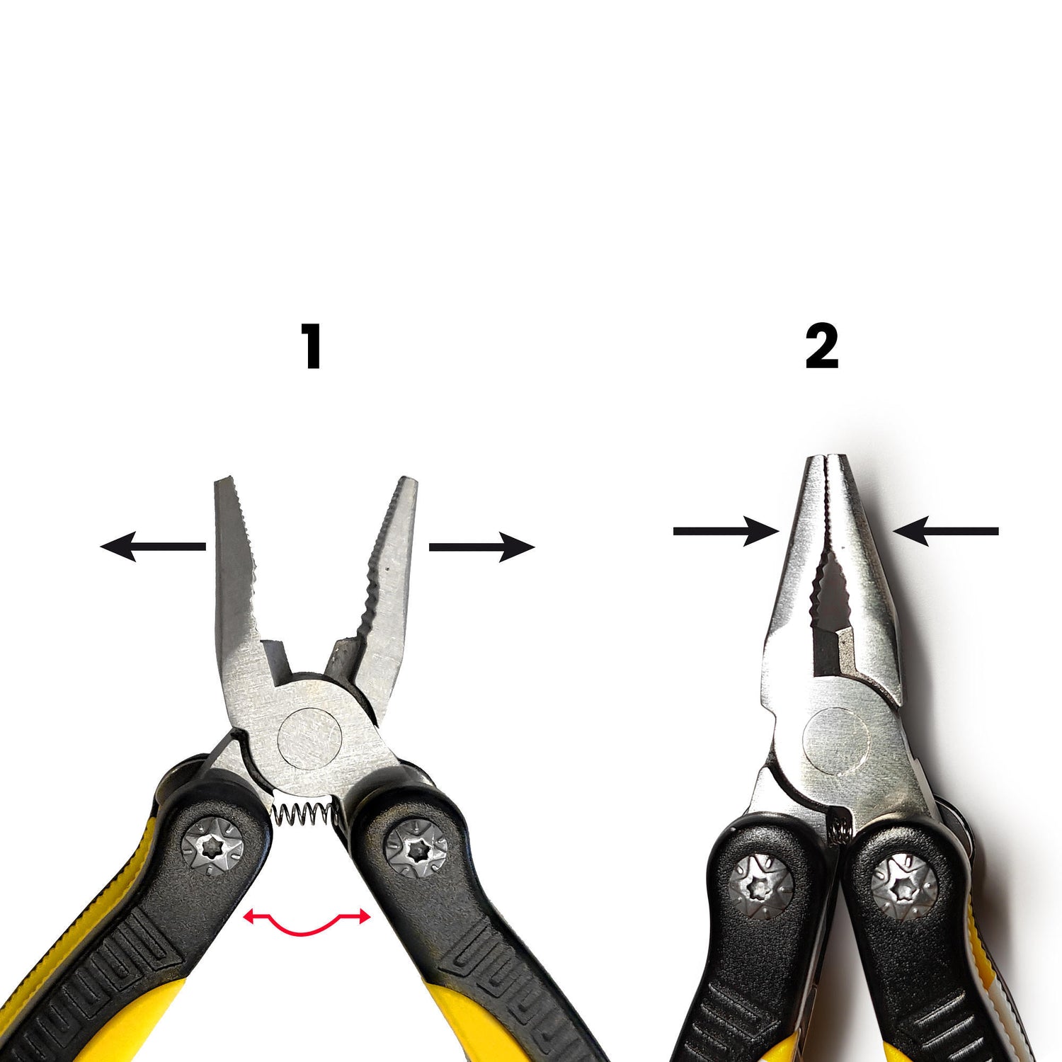 Premium Stainless Steel Multipurpose Plier - Black & Yellow