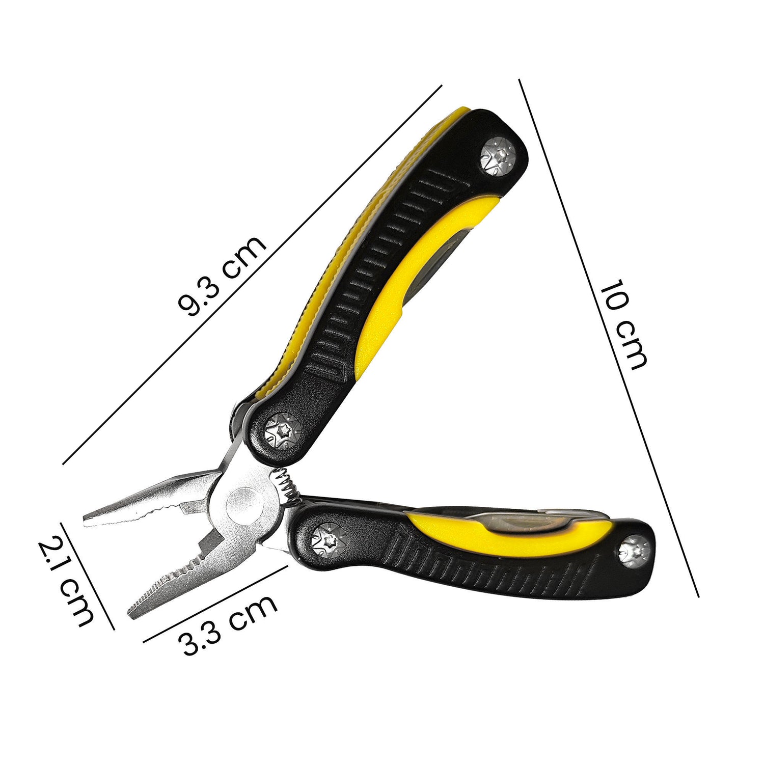 Premium Stainless Steel Multipurpose Plier - Black & Yellow