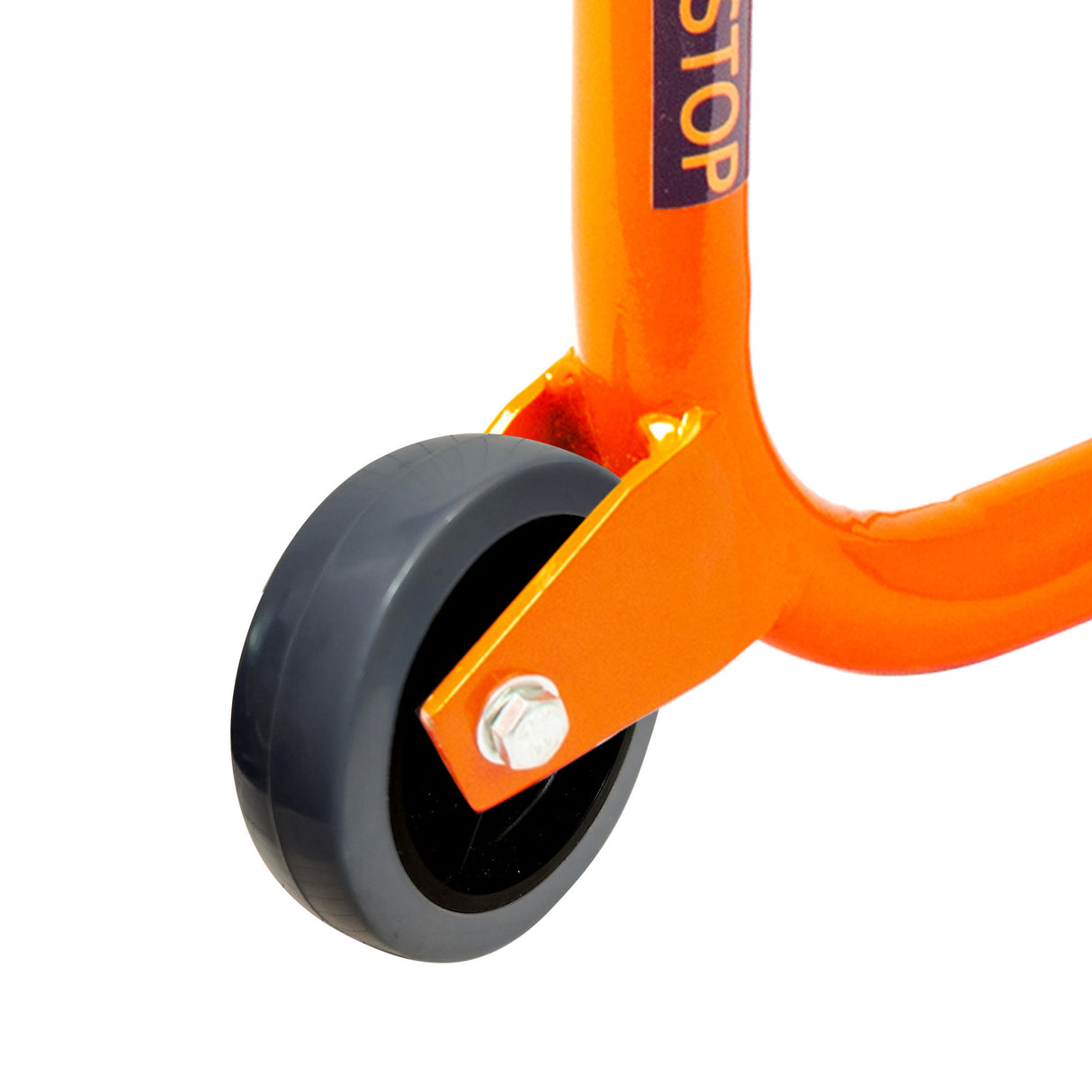 Dismantlable Rear Paddock Without Skate Wheels (upto 185 kg) - Orange