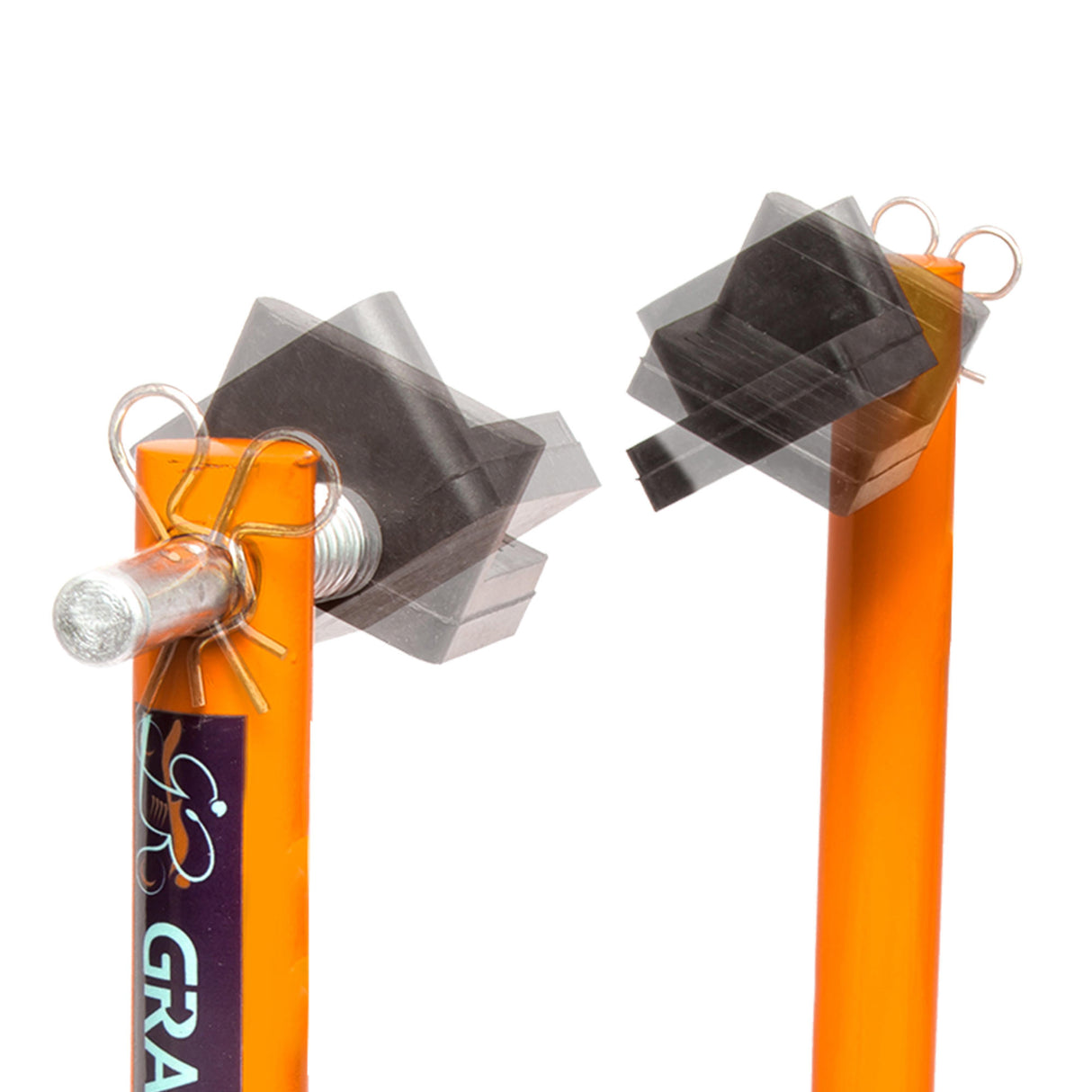 Dismantlable Rear Paddock Without Skate Wheels (upto 185 kg) - Orange