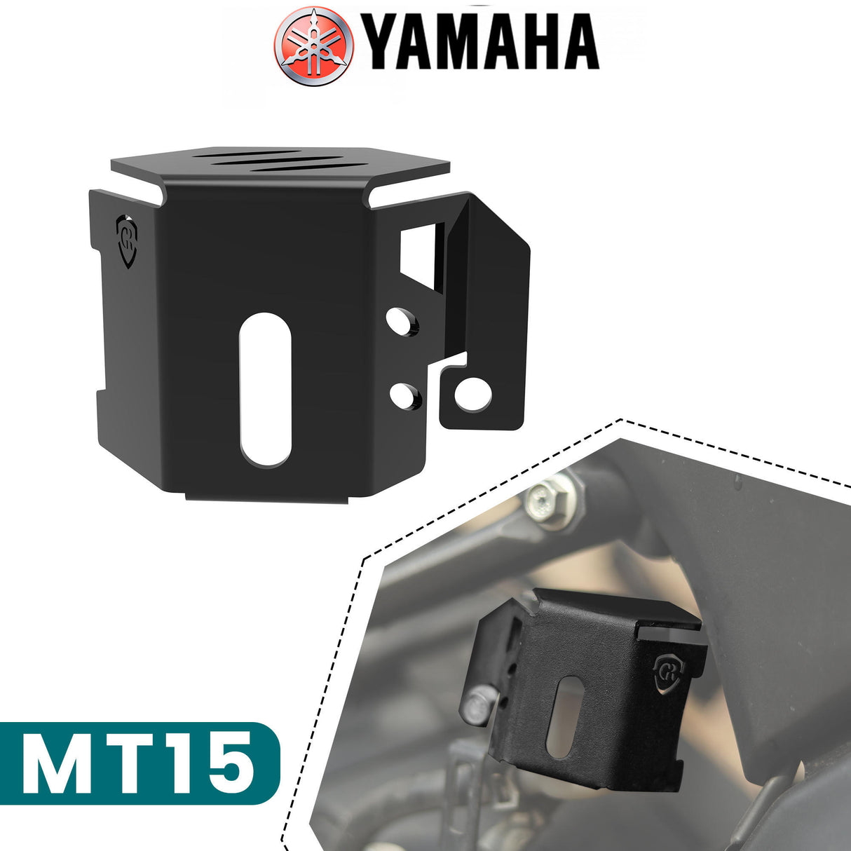 Rear Brake Fluid Reservoir Cap for Yamaha MT15 - Black