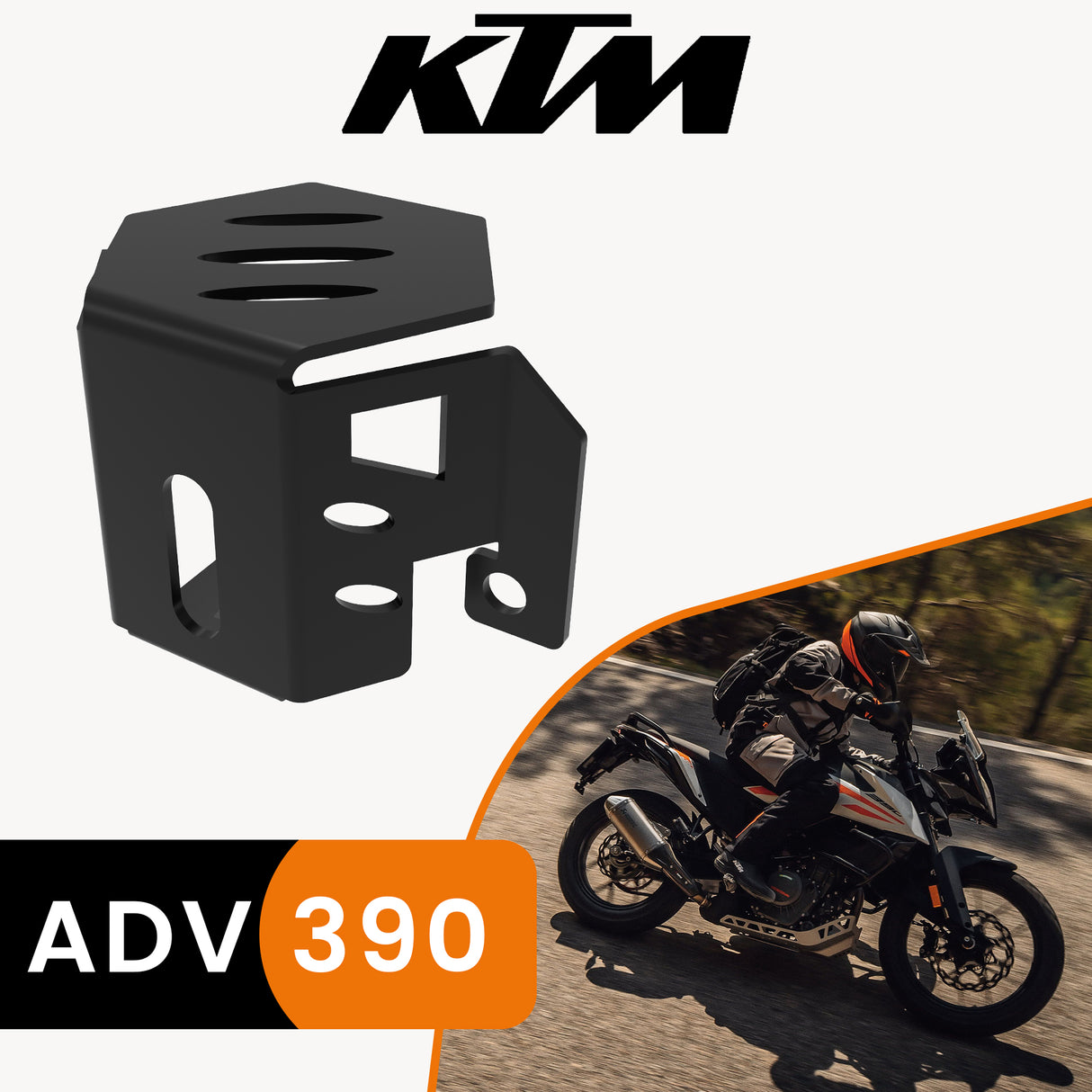 Rear Brake Fluid Cap for KTM 390 Adventure - Black