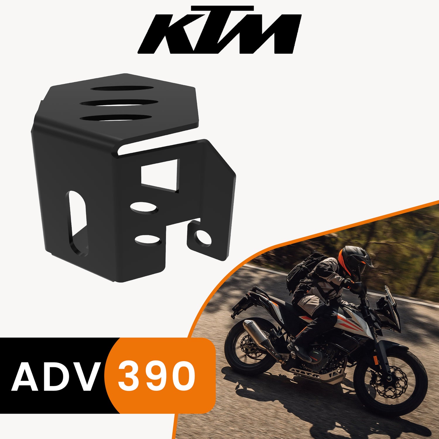 Rear Brake Fluid Cap for KTM 390 Adventure - Black