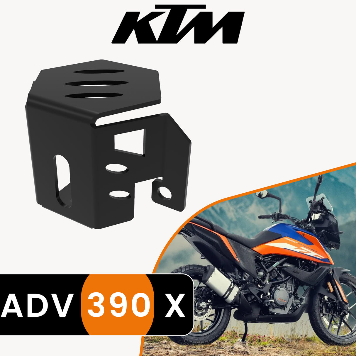 Rear Brake Fluid Cap for KTM 390 Adventure X - Black