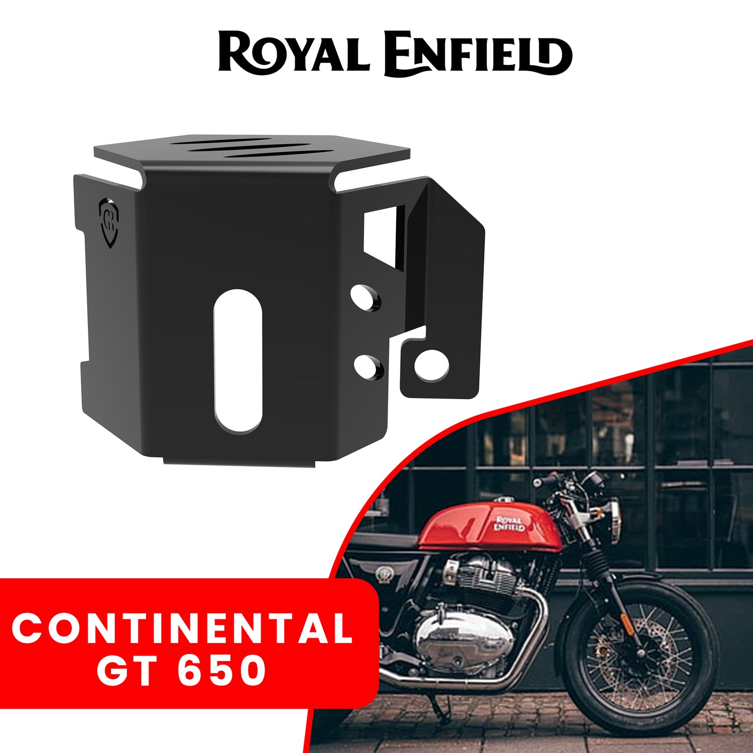 Rear Brake Fluid Cap for Royal Enfield Continental GT - Black