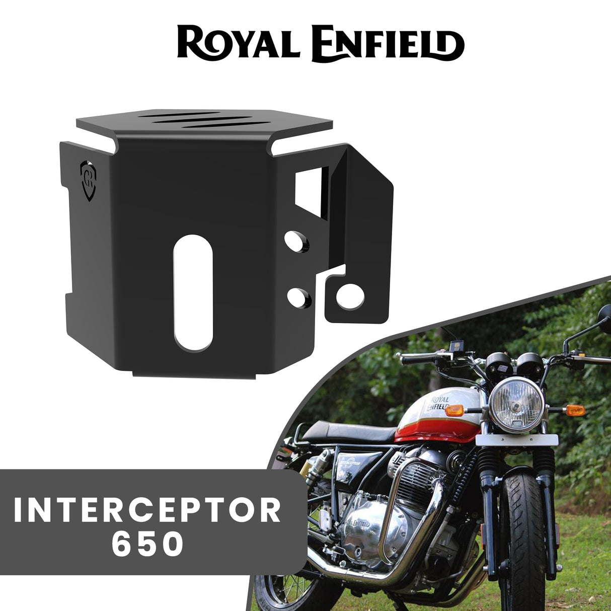 Rear Brake Fluid Cap for Royal Enfield Interceptor - Black