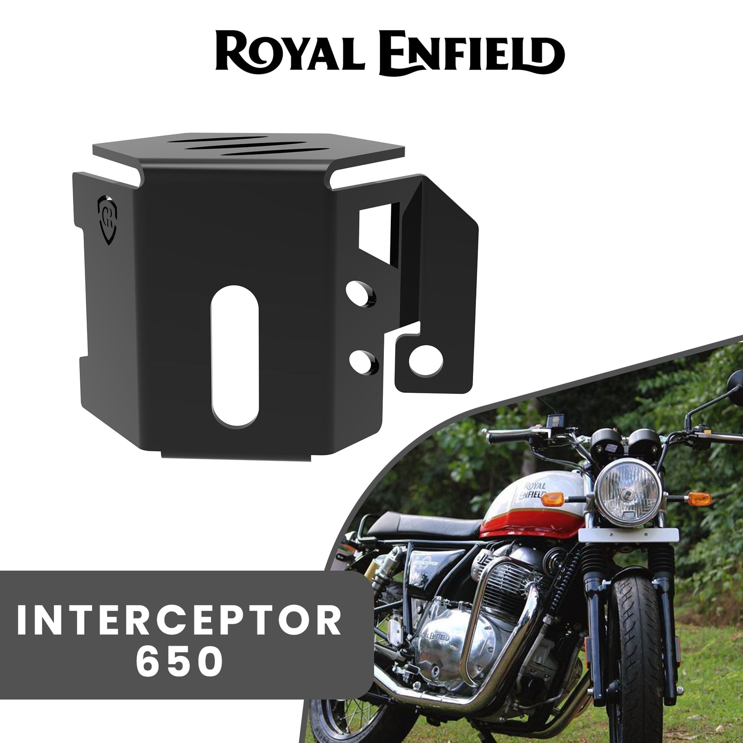 Rear Brake Fluid Cap for Royal Enfield Interceptor - Black
