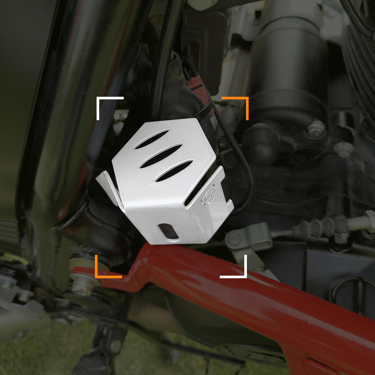 Rear Brake Fluid Cap for Royal Enfield Himalayan BS6 Model (2020-21) - Silver