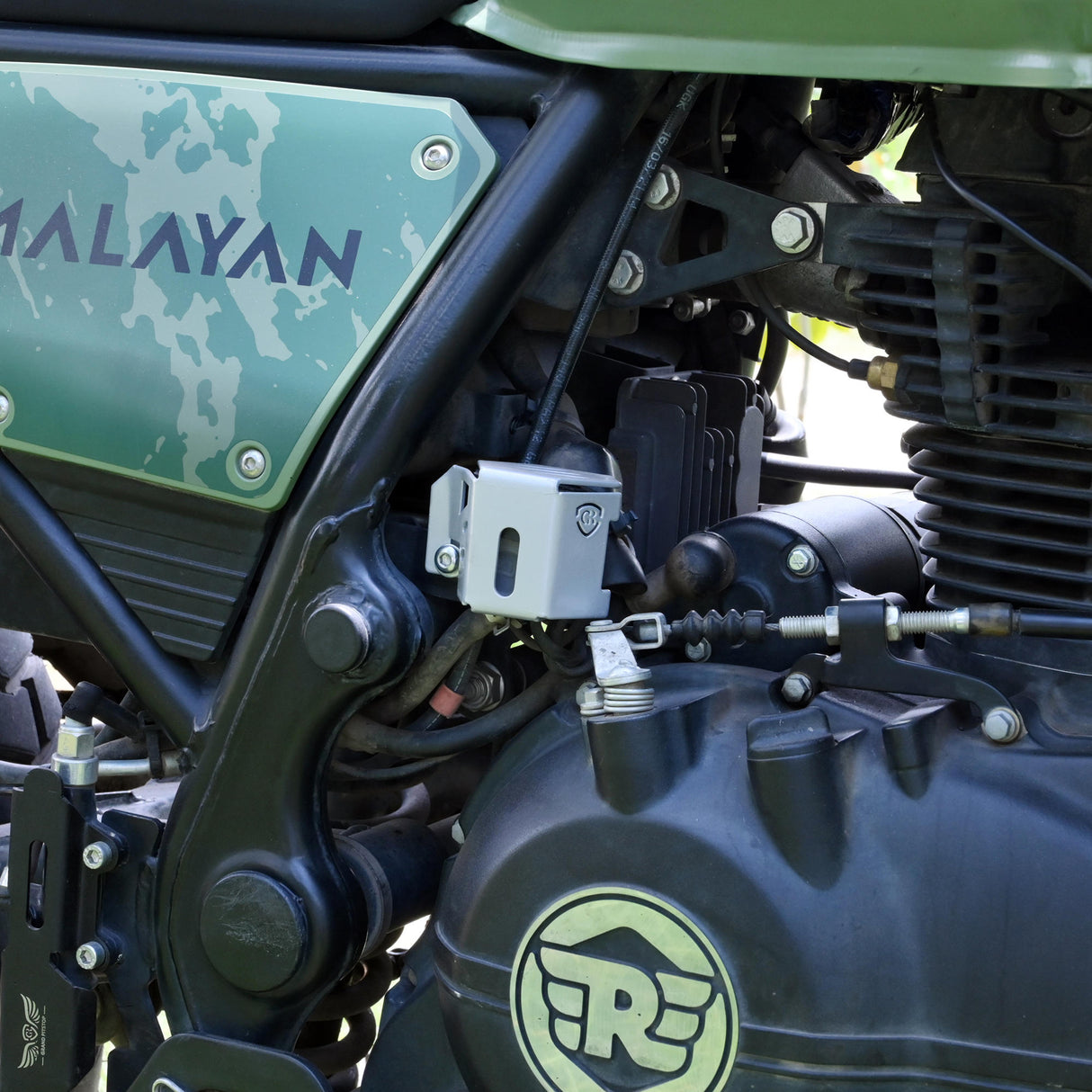 Rear Brake Fluid Cap for Royal Enfield Himalayan BS6 Model (2020-21) - Silver