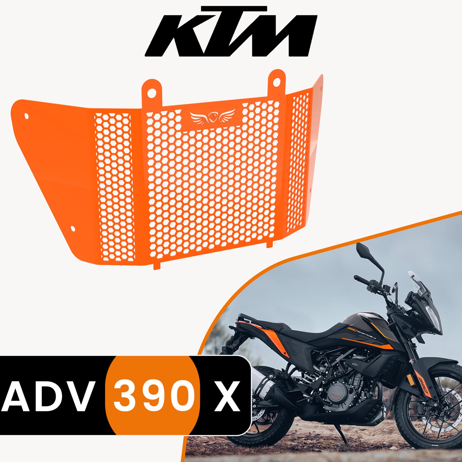 Radiator Grill for KTM 390 Adventure X - Orange