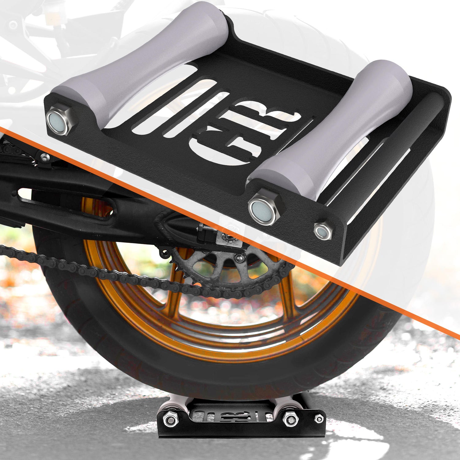 GRoller - Paddock Stand Replacement (Large - Bike Btw. 270 kg) - Black