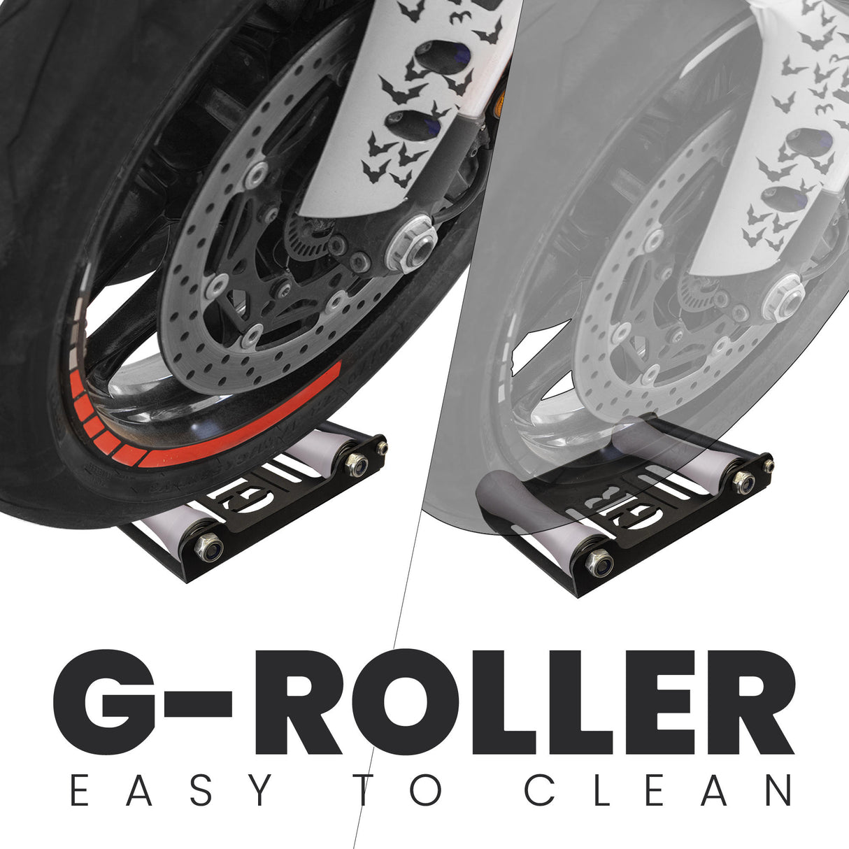 GRoller - Paddock Stand Replacement (Large - Bike Btw. 270 kg) - Black
