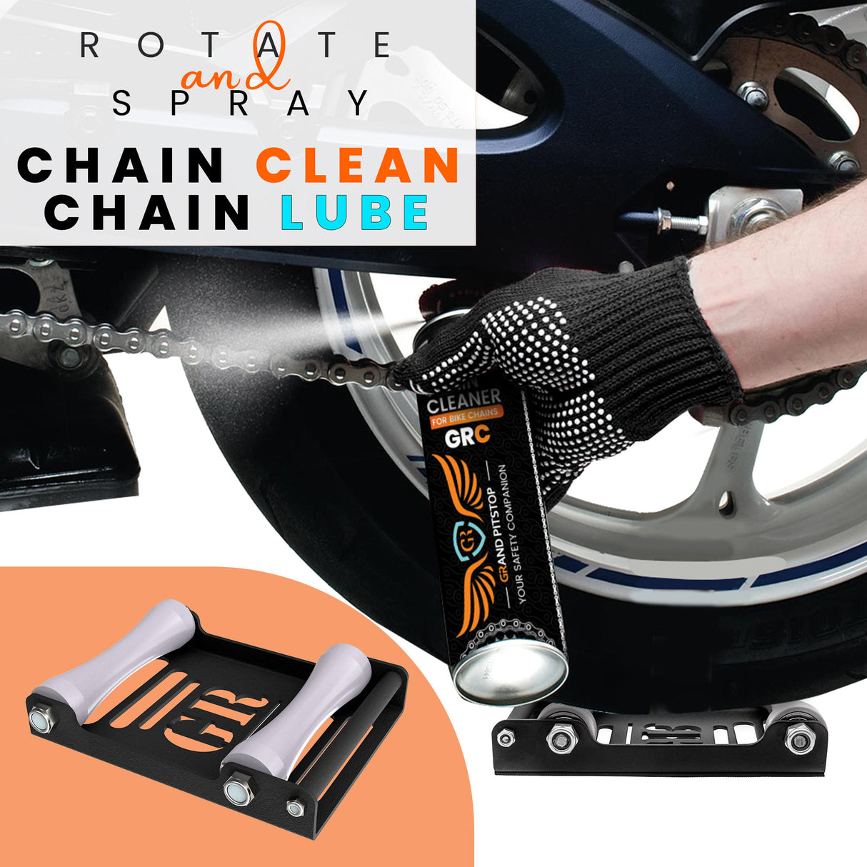 GRoller - Paddock Stand Replacement (Large - Bike Btw. 270 kg) - Black