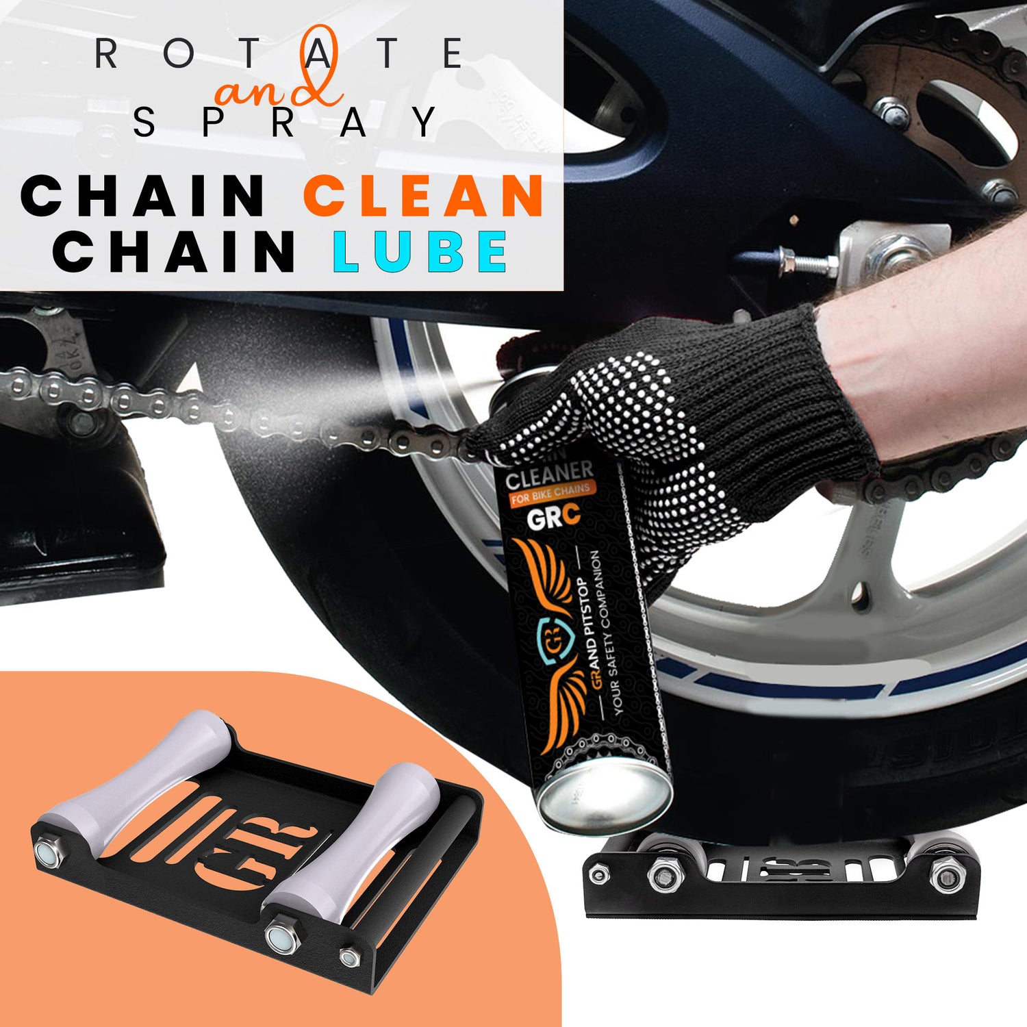 GRoller - Paddock Stand Replacement (Large - Bike Btw. 270 kg) - Black