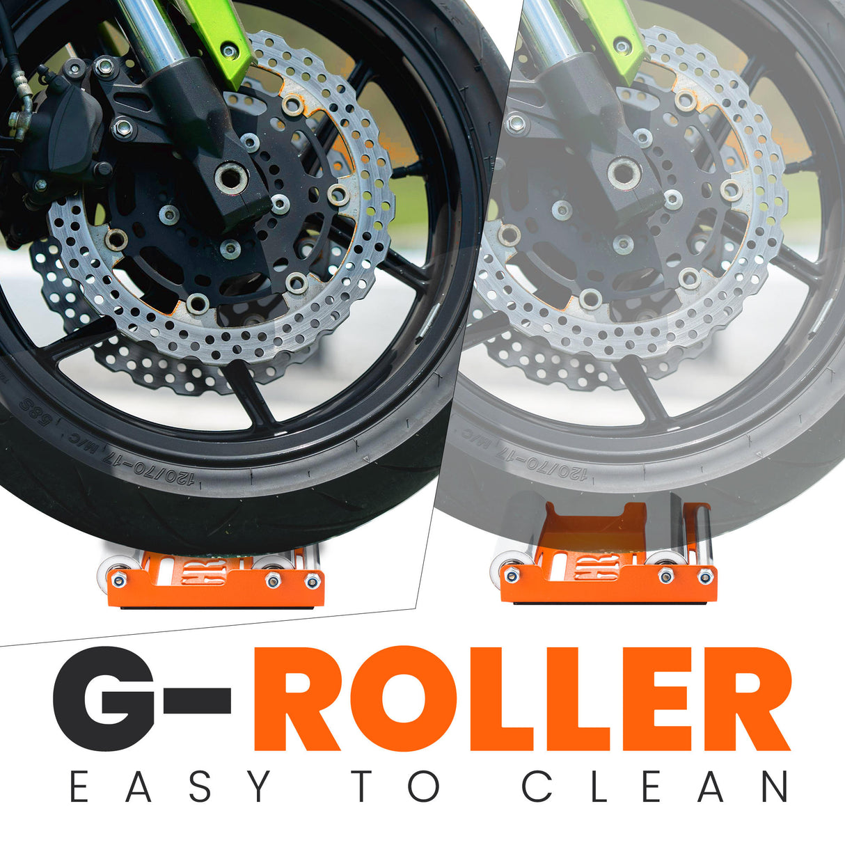 GRoller - Paddock Stand Replacement (Medium - Bike Wt. 220 kg) - Orange