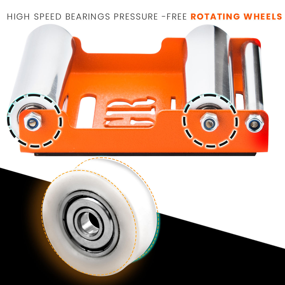 GRoller - Paddock Stand Replacement (Medium - Bike Wt. 220 kg) - Orange