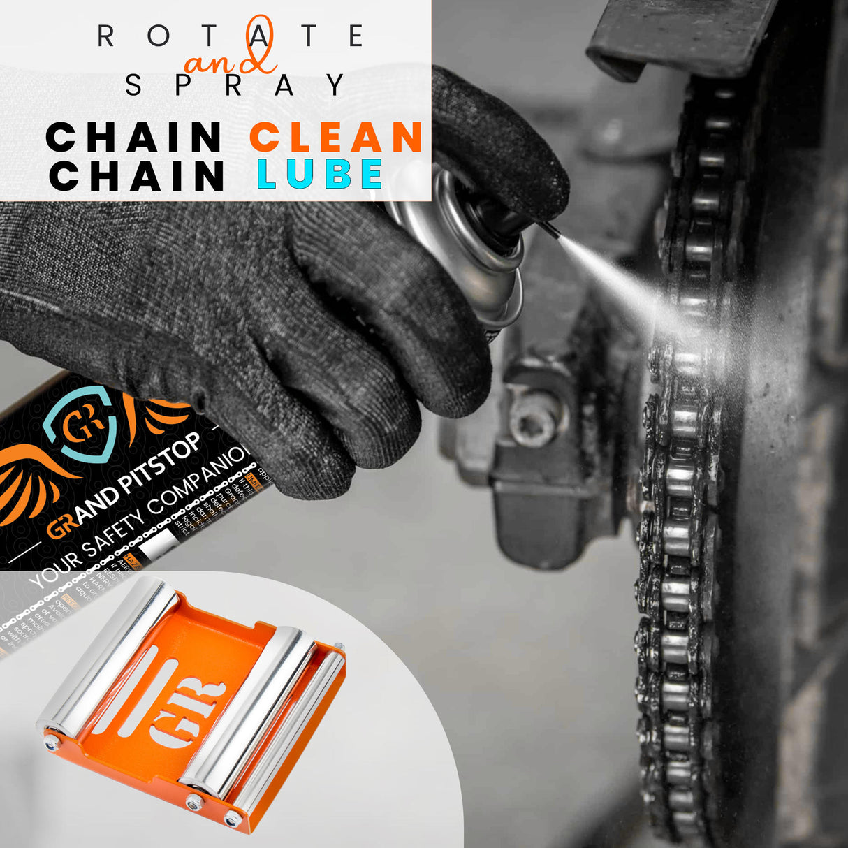 GRoller - Paddock Stand Replacement (Medium - Bike Wt. 220 kg) - Orange