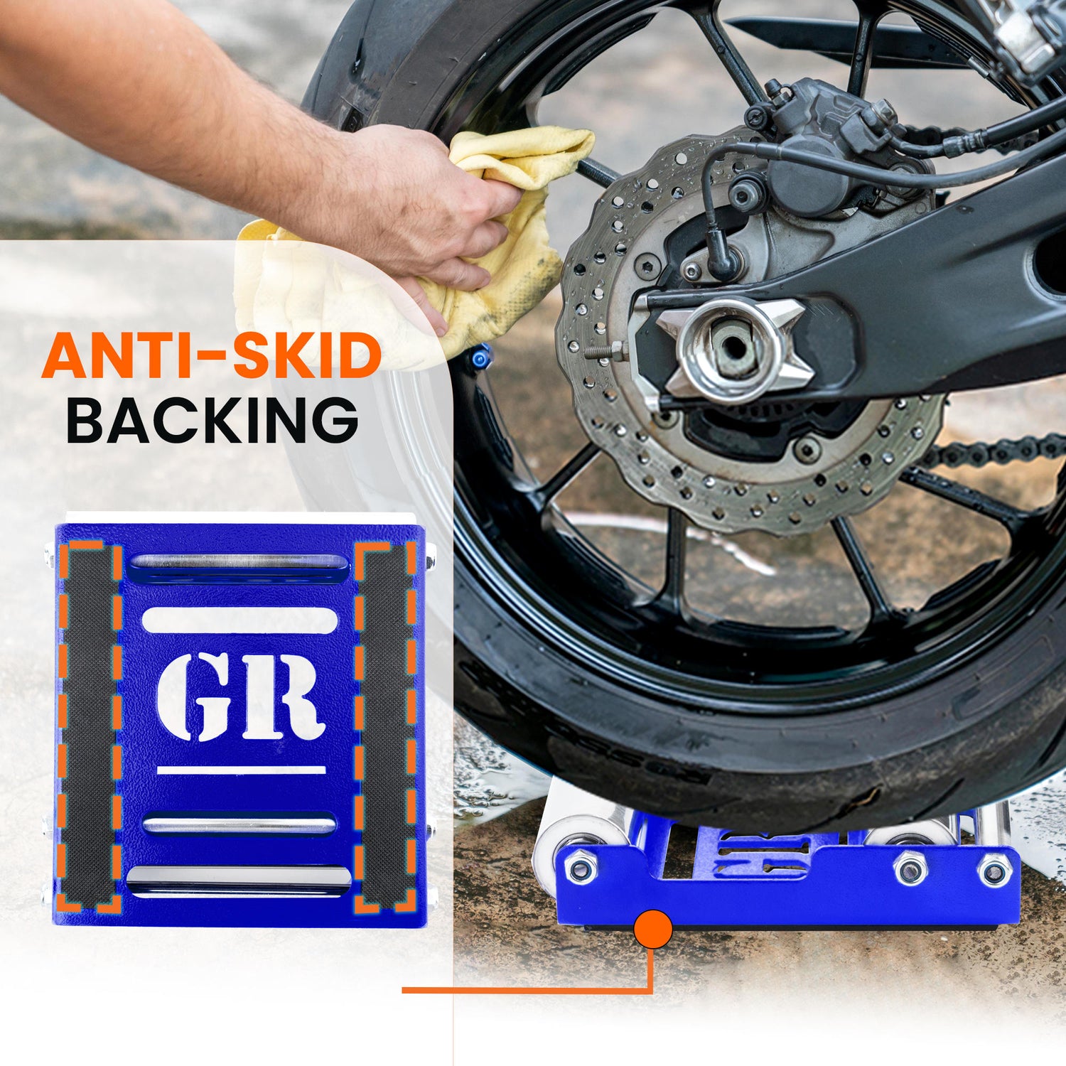 GRoller - Paddock Stand Replacement (Small - Bike wt. 170 kg) - Blue