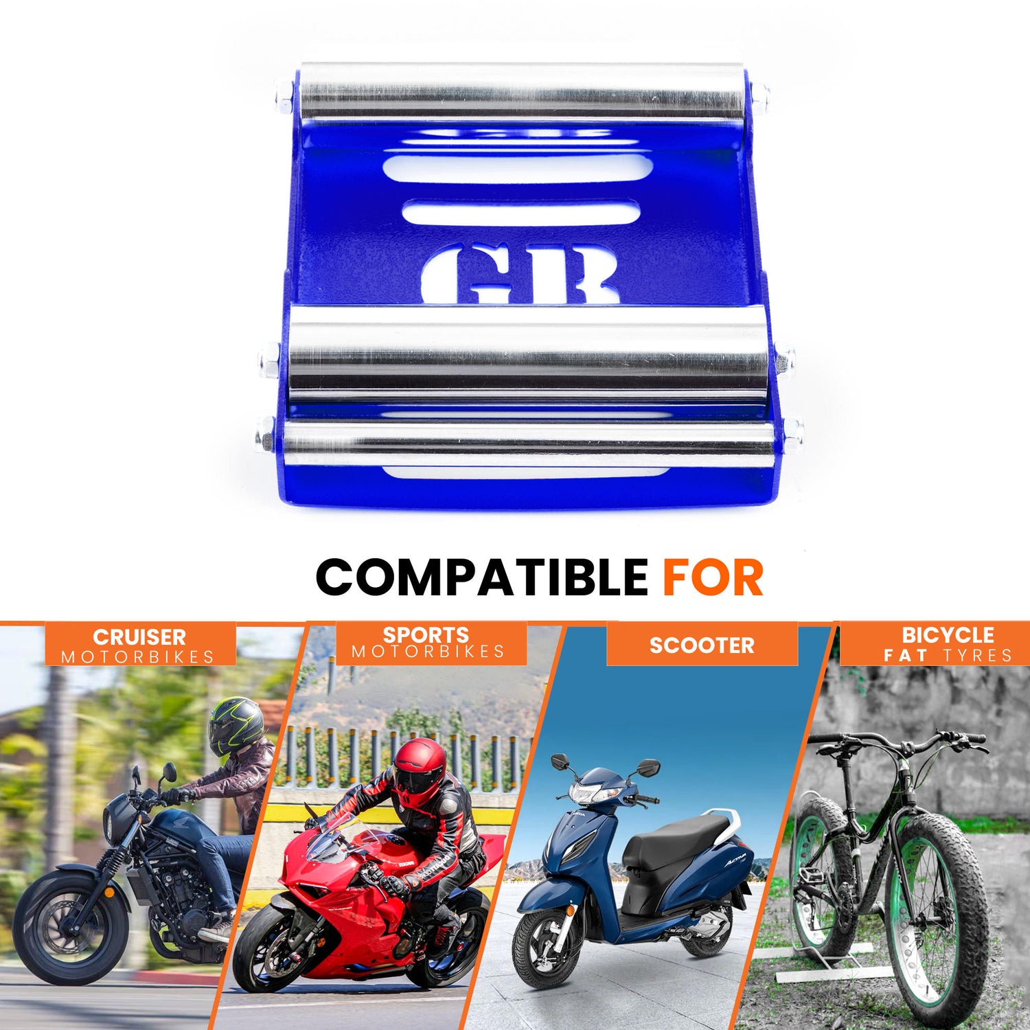 GRoller - Paddock Stand Replacement (Small - Bike wt. 170 kg) - Blue