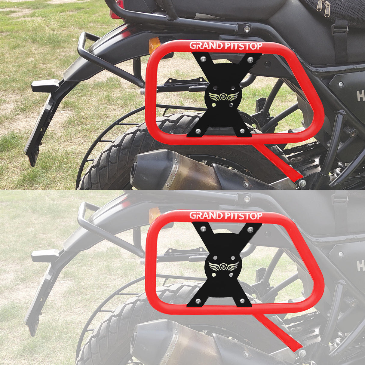 Saddle Stay for Royal Enfield Scram 411 - Red-Black