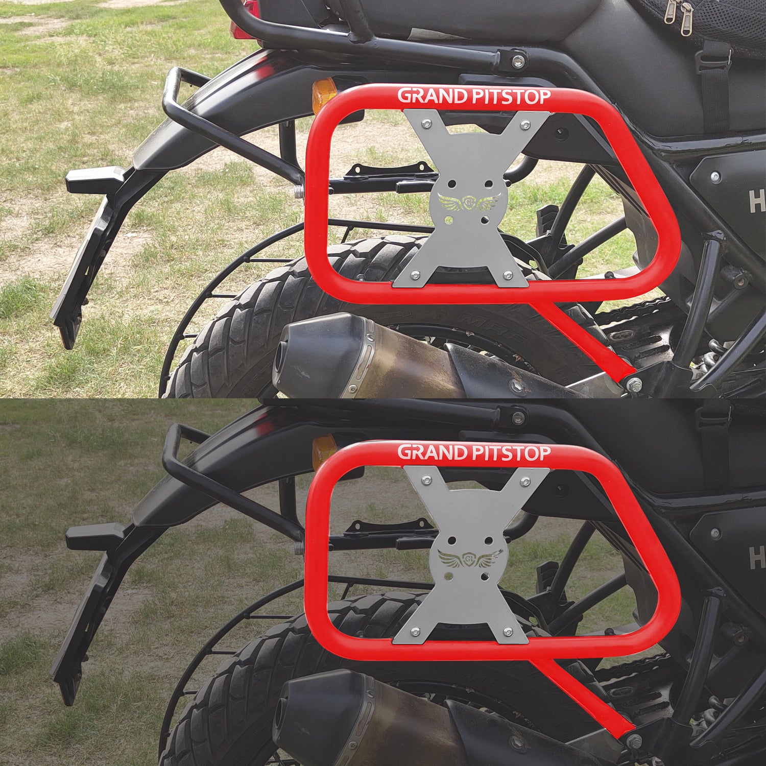 Saddle Stay for Royal Enfield Scram 411 - Red-Silver