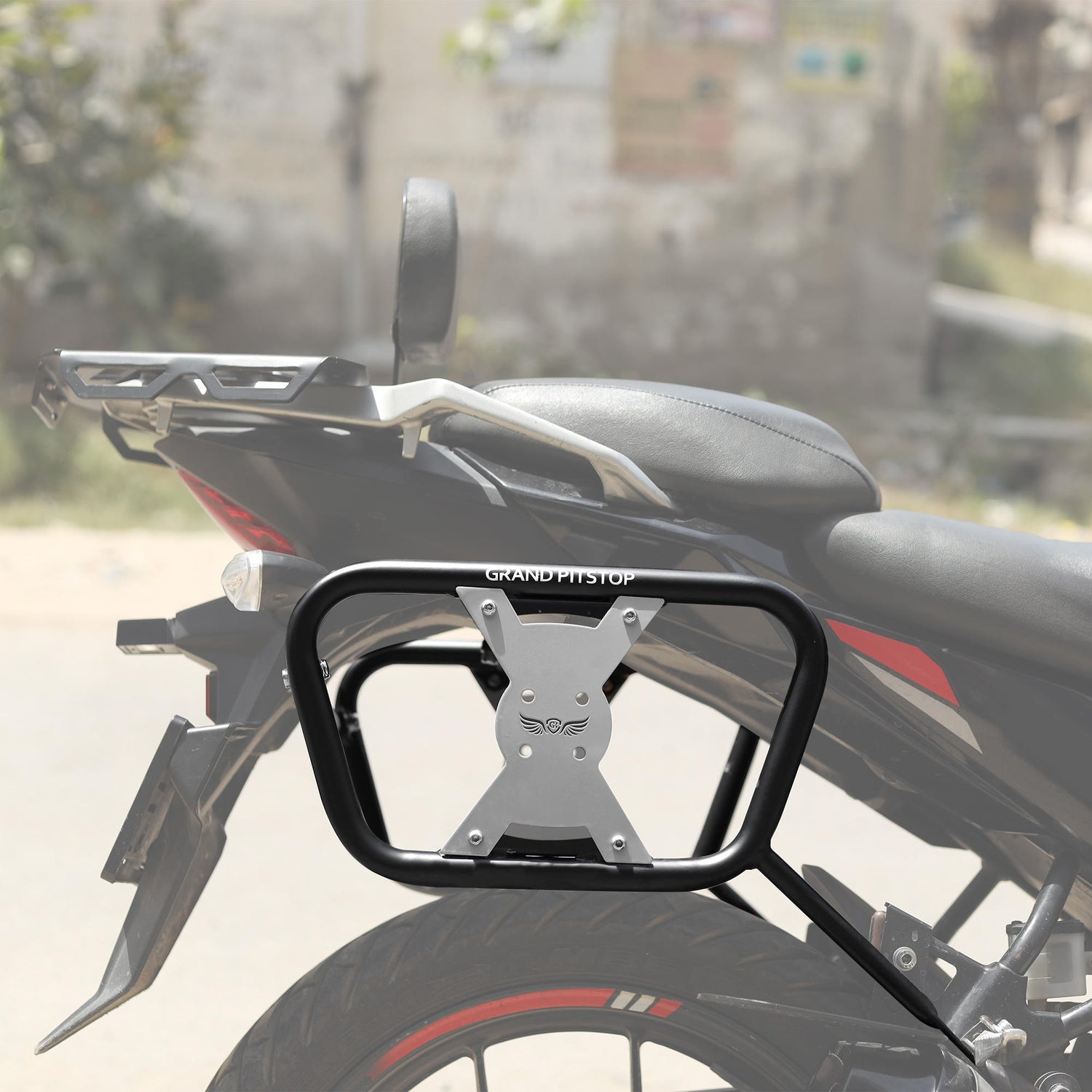 Saddle Stay (Pair) for Suzuki V-Strom - Black & Silver