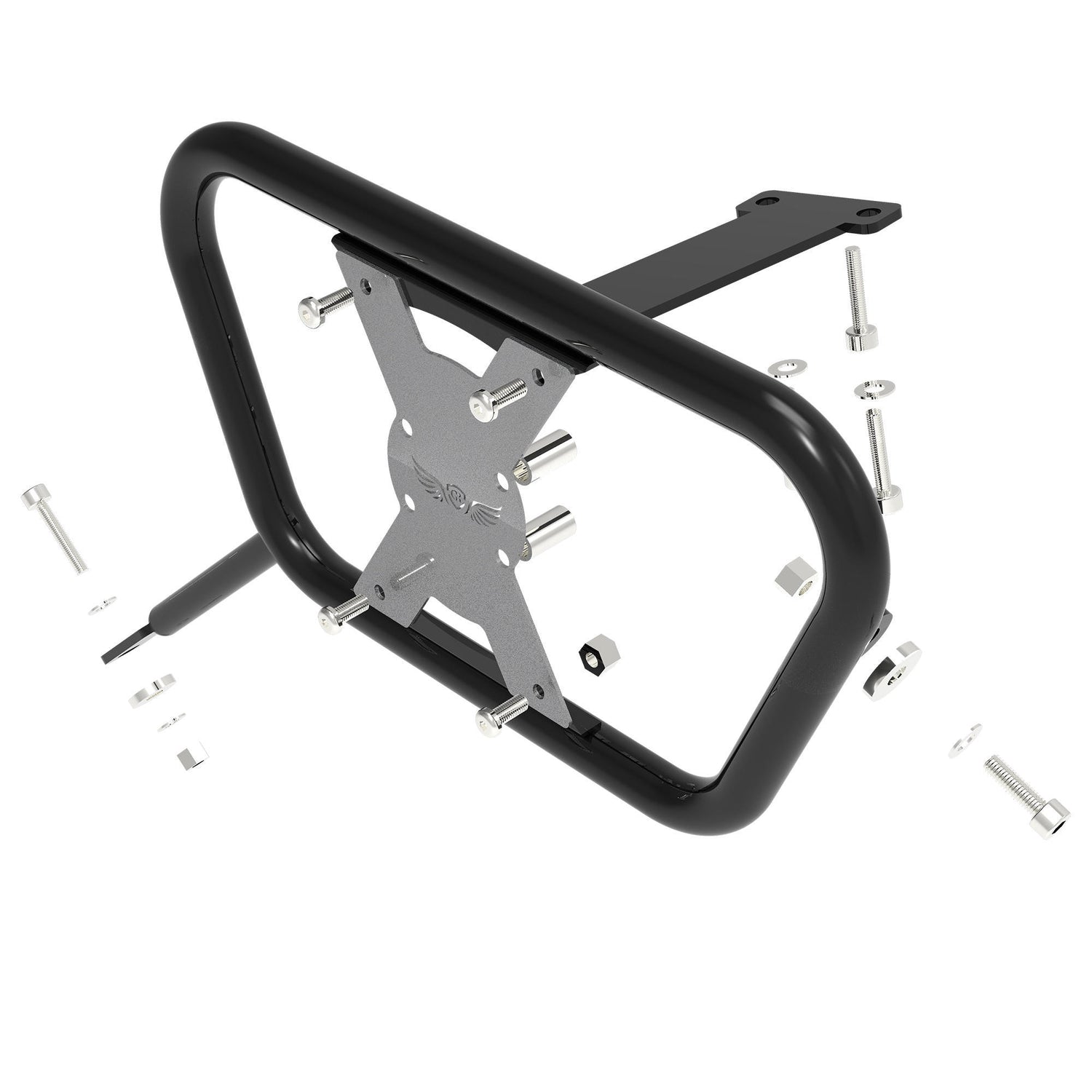 Saddle Stay (Pair) for Suzuki V-Strom - Black & Silver