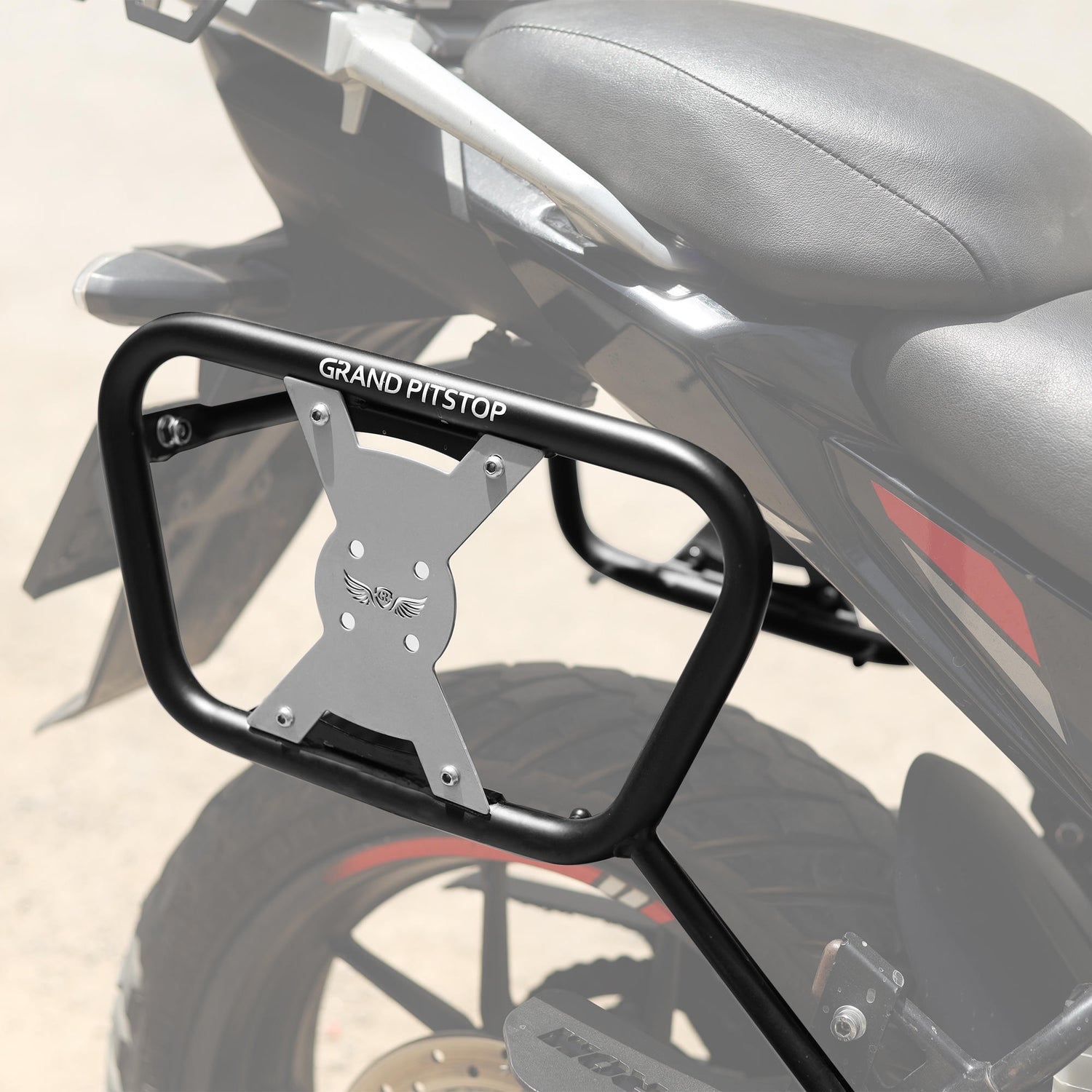 Saddle Stay (Pair) for Suzuki V-Strom - Black & Silver