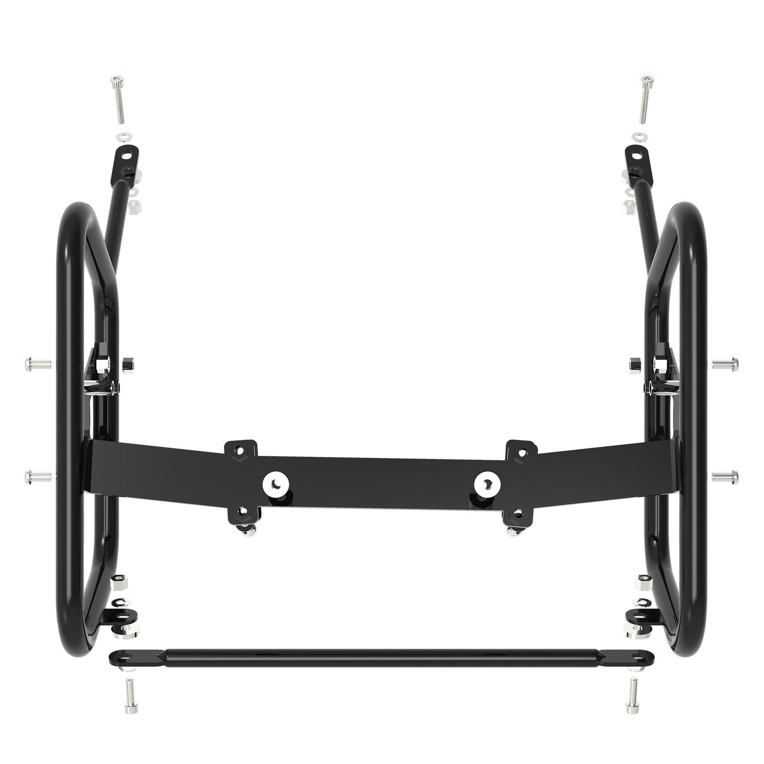 Saddle Stay (Pair) for Suzuki V-Strom - Black & Silver