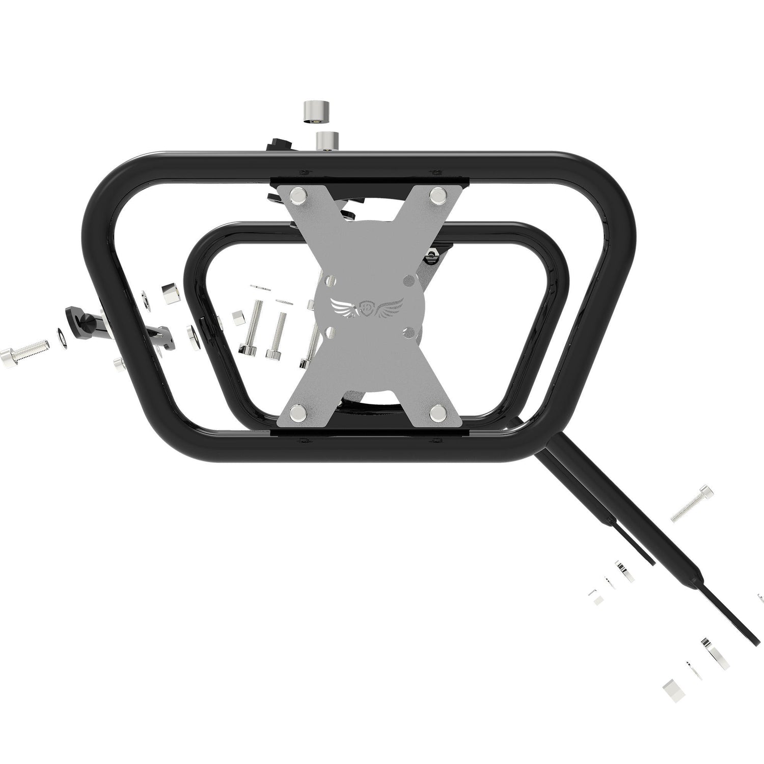 Saddle Stay (Pair) for Suzuki V-Strom - Black & Silver