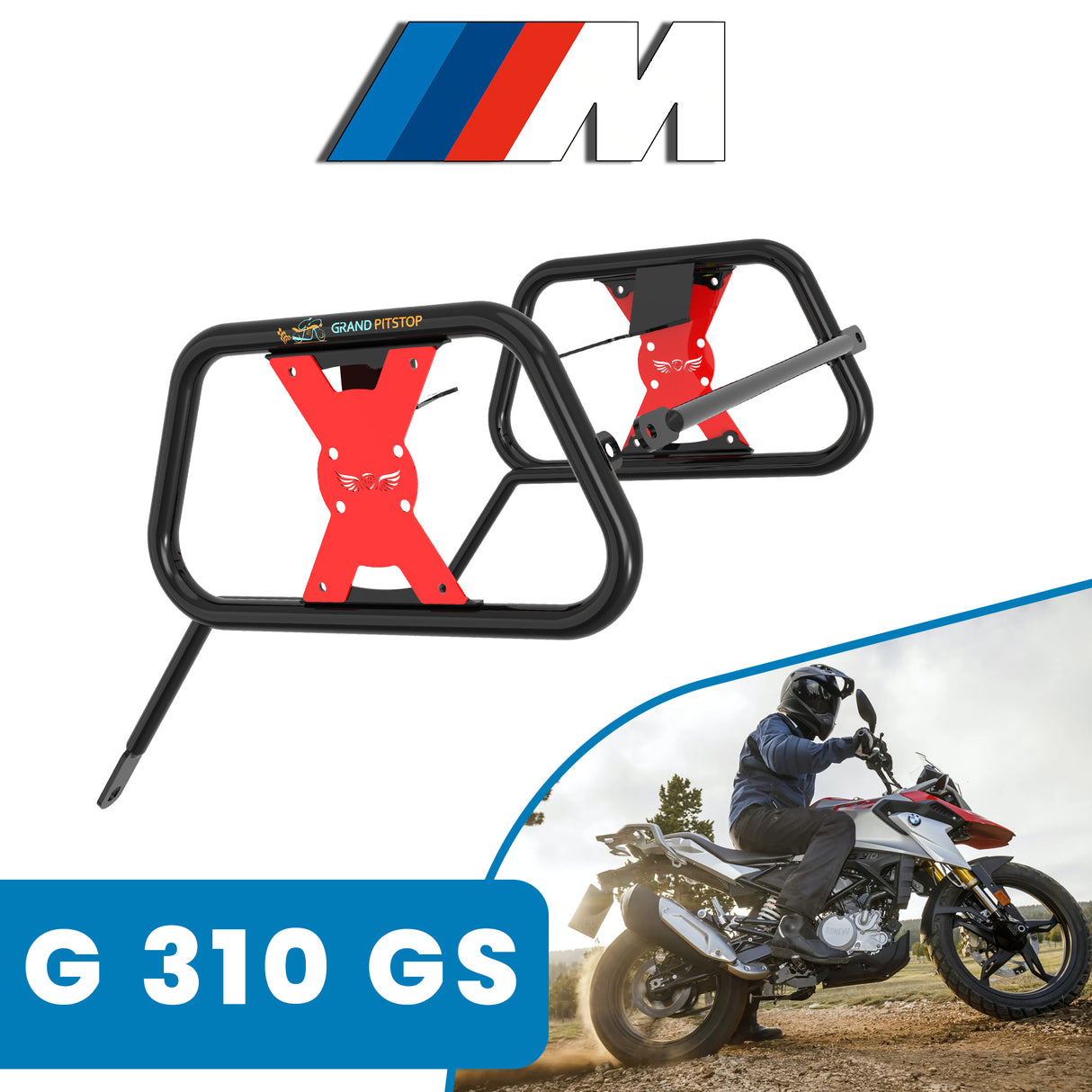 Saddle Stay for BMW G 310 GS - Black & Red