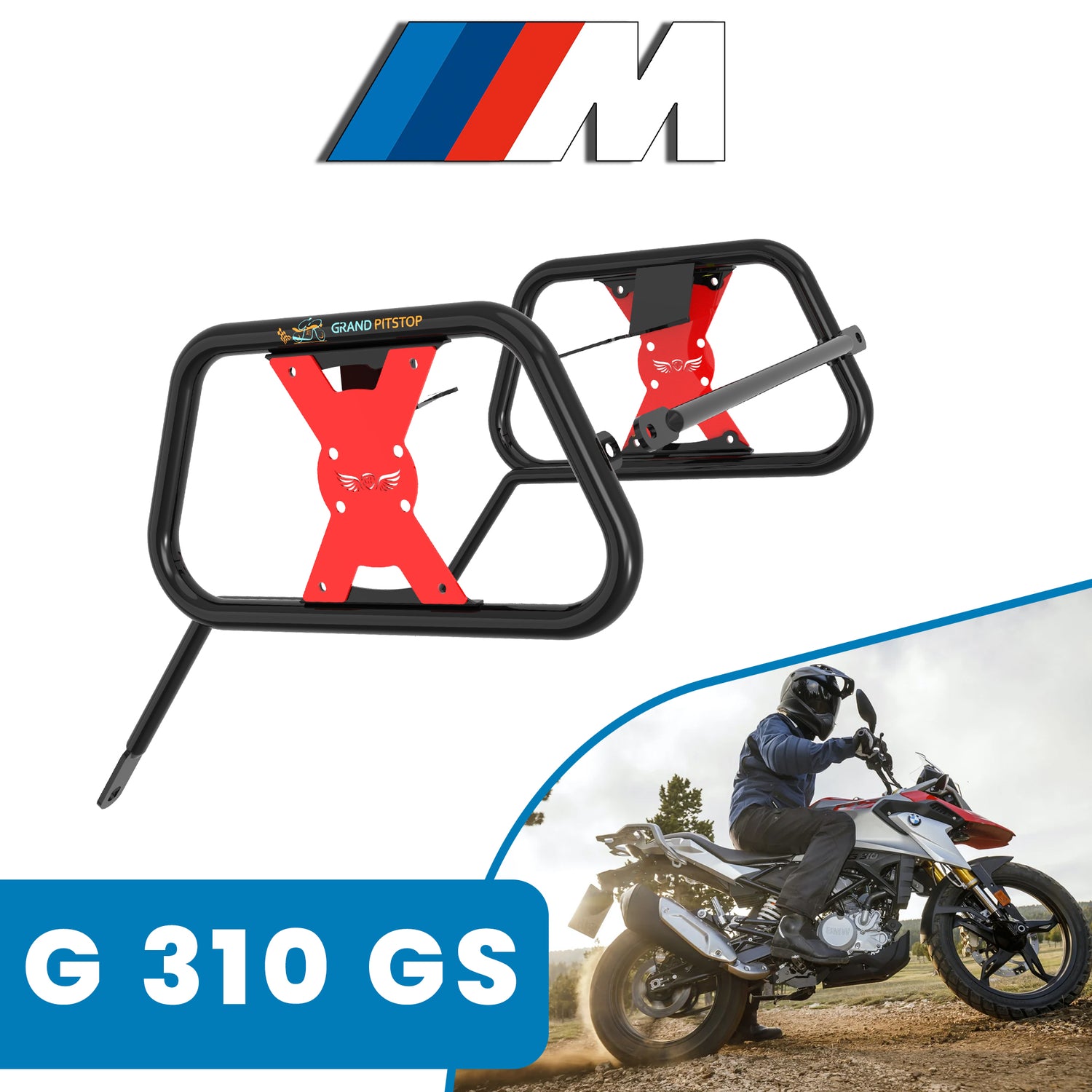 Saddle Stay for BMW G 310 GS - Black & Red