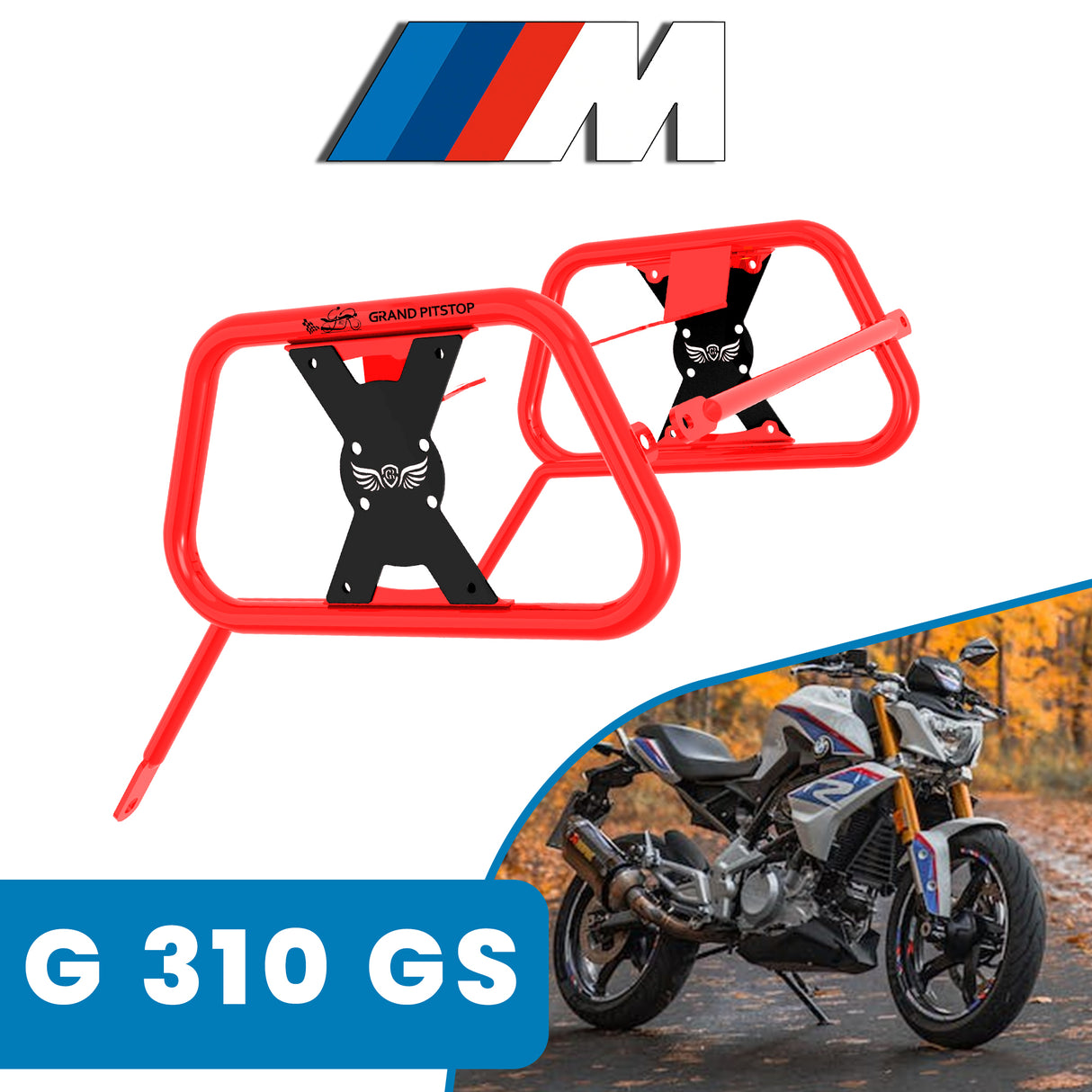 Saddle Stay for BMW G 310 GS - Red & Black