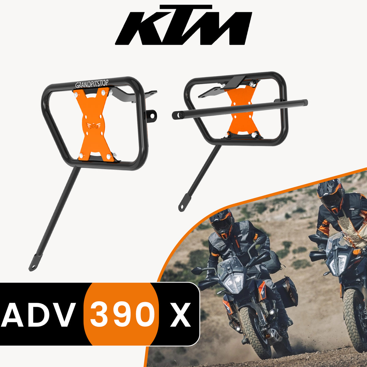 Buy Saddle Stay for KTM 390 Adventure X Black Orange Online  GrandPitstop