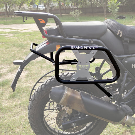 Saddle Stay (Pair) With Jerry Can Mounting for Royal Enfield Himalayan - Black & Silver