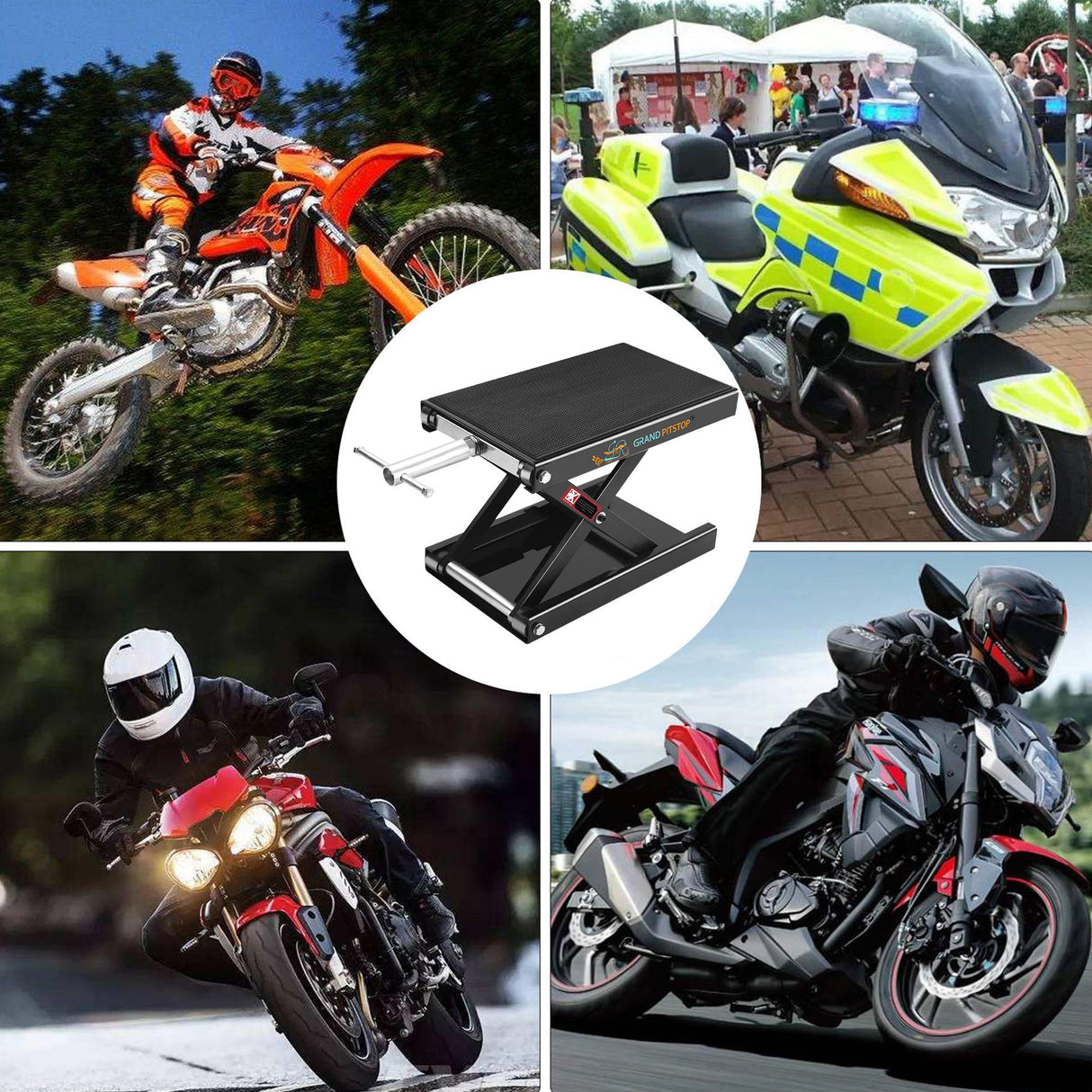 Motorcycle Scissor Jack for Cruiser, Dirt Bike, Sports Bike ATV