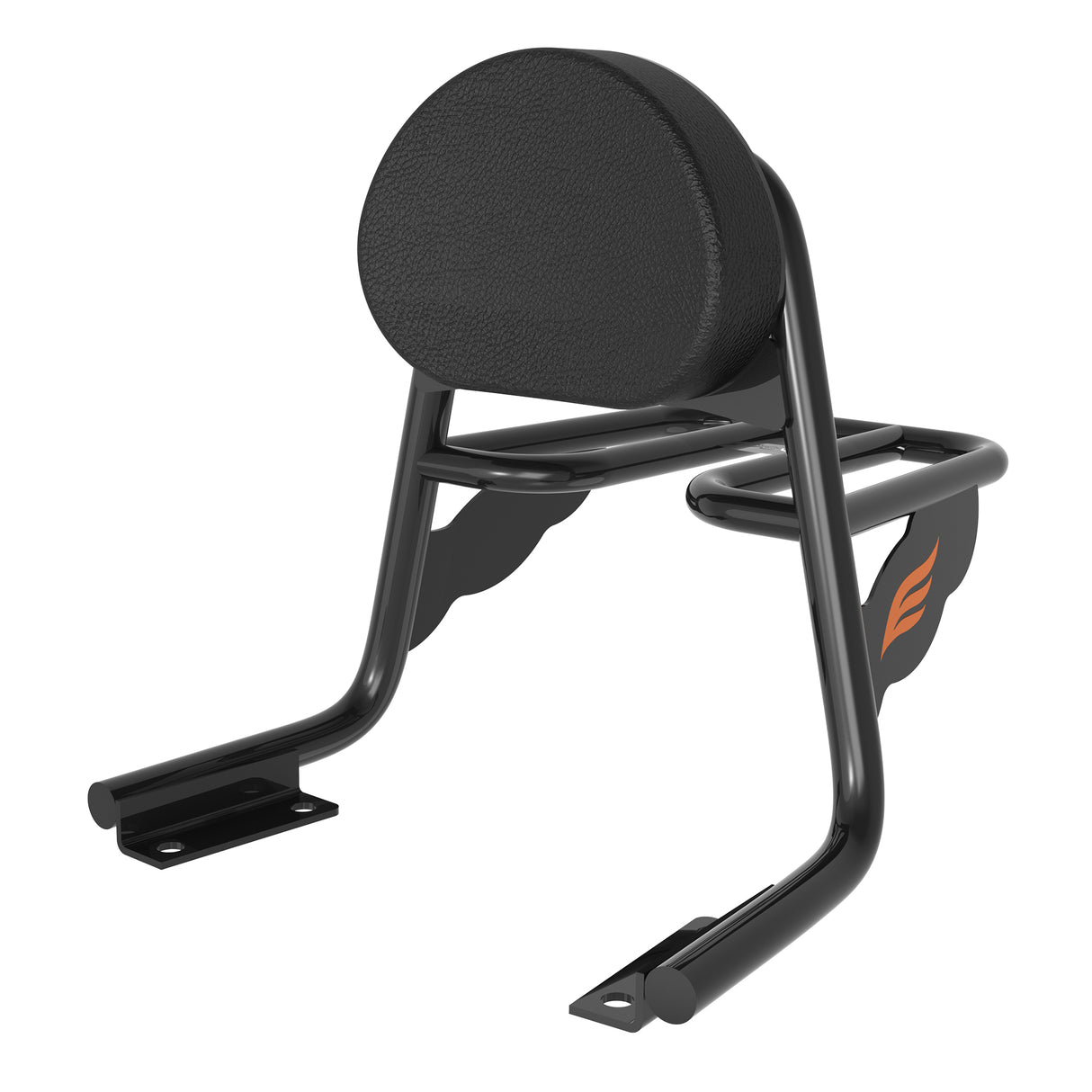 Toprack with Backrest & Parcel Shelf for Royal Enfield Interceptor - Black
