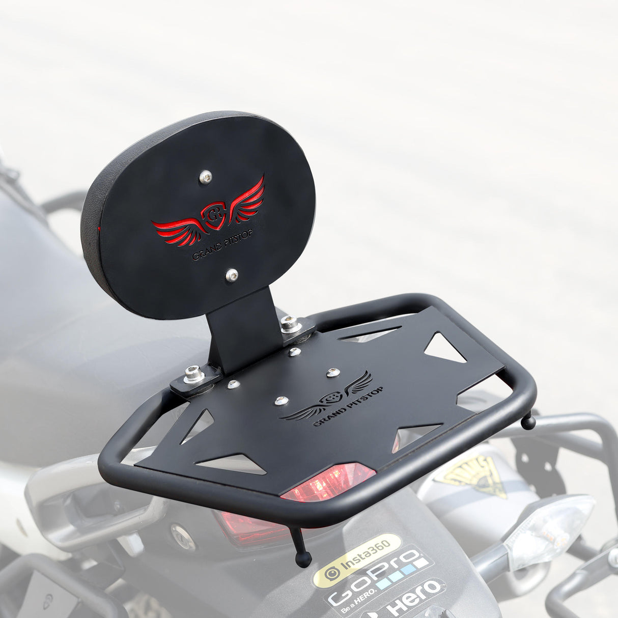 Toprack with Backrest for Hero Xpulse 200/400 - Black