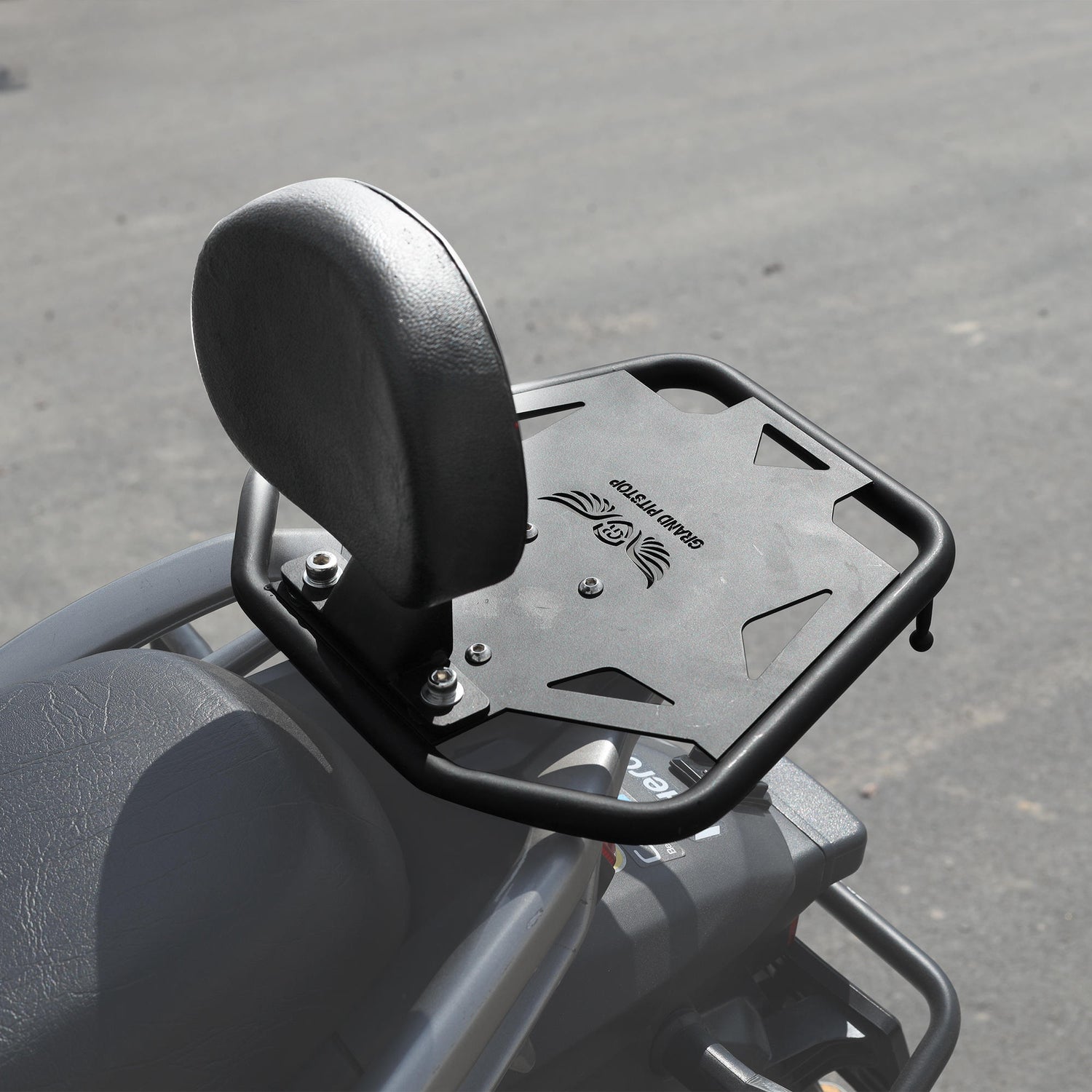 Toprack with Backrest for Hero Xpulse 200/400 - Black