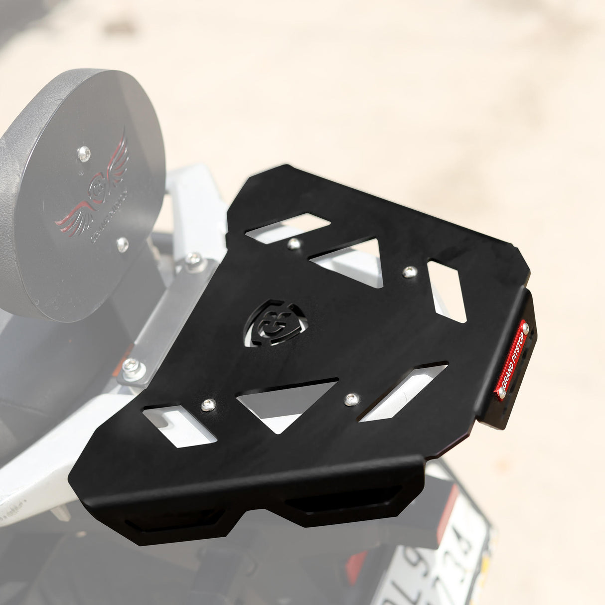 Top Rack Plate for Suzuki V-Strom - Black